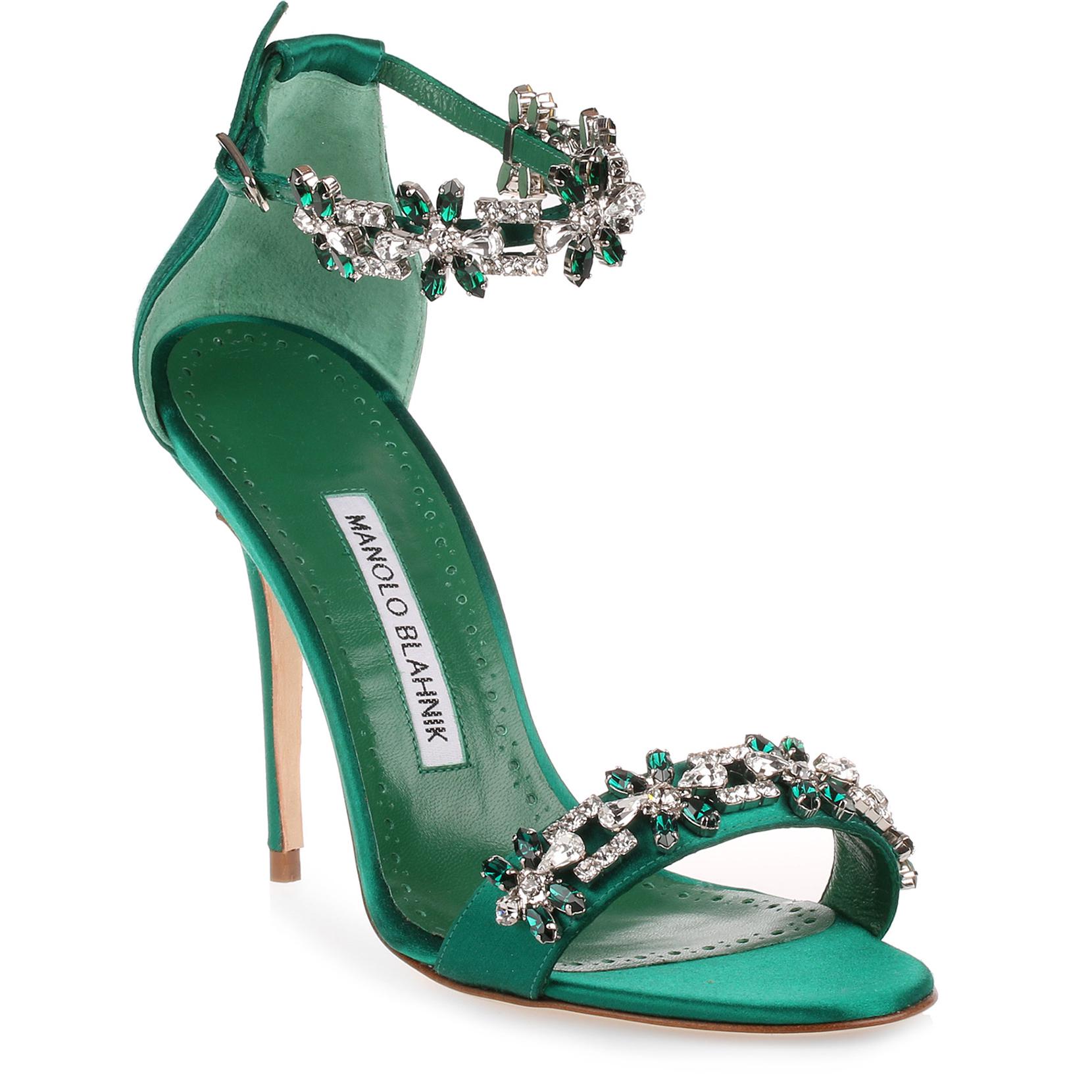 manolo blahnik emerald green