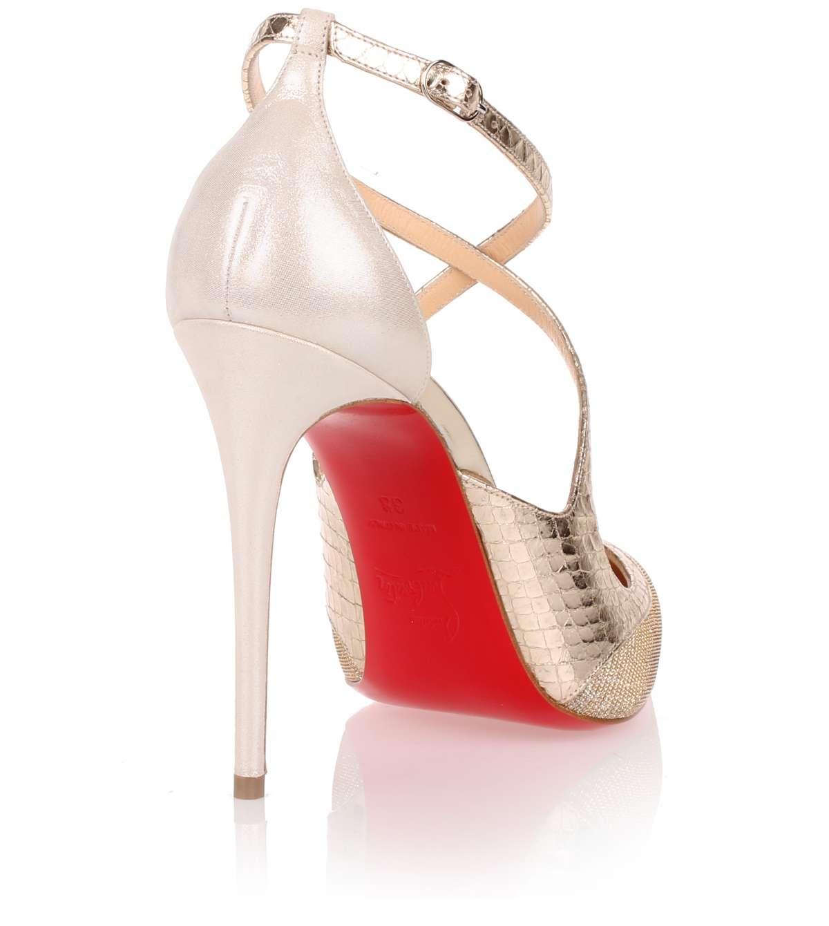 silver louboutins