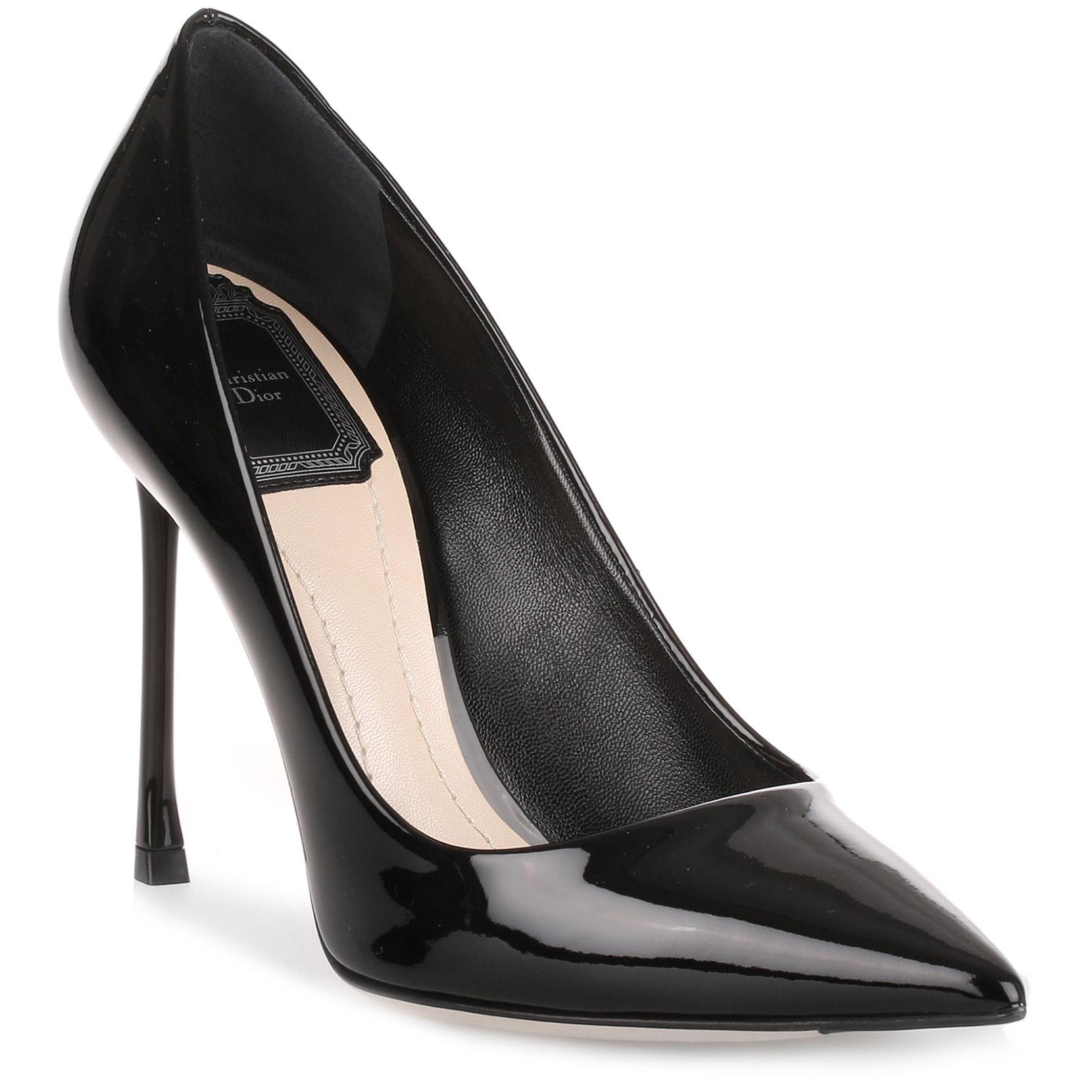 Lyst Dior Essence 100 Patent Black Pump in Black