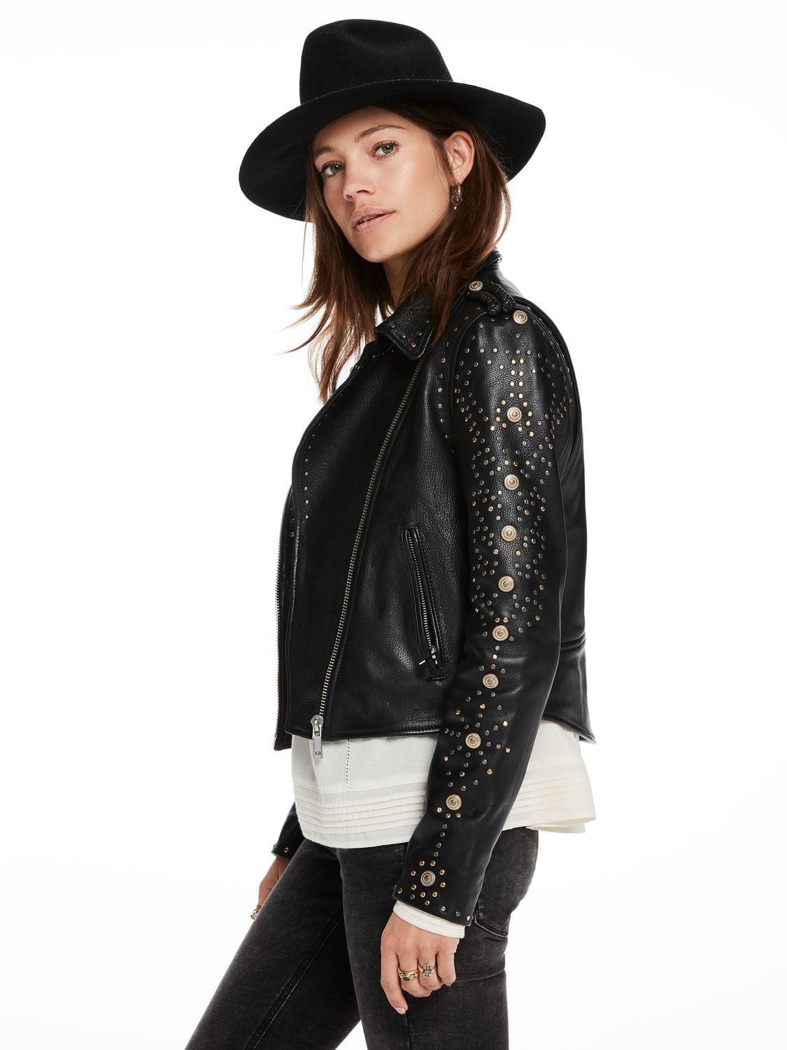 Lyst Scotch Soda Studded Leather Jacket In Black Gallery