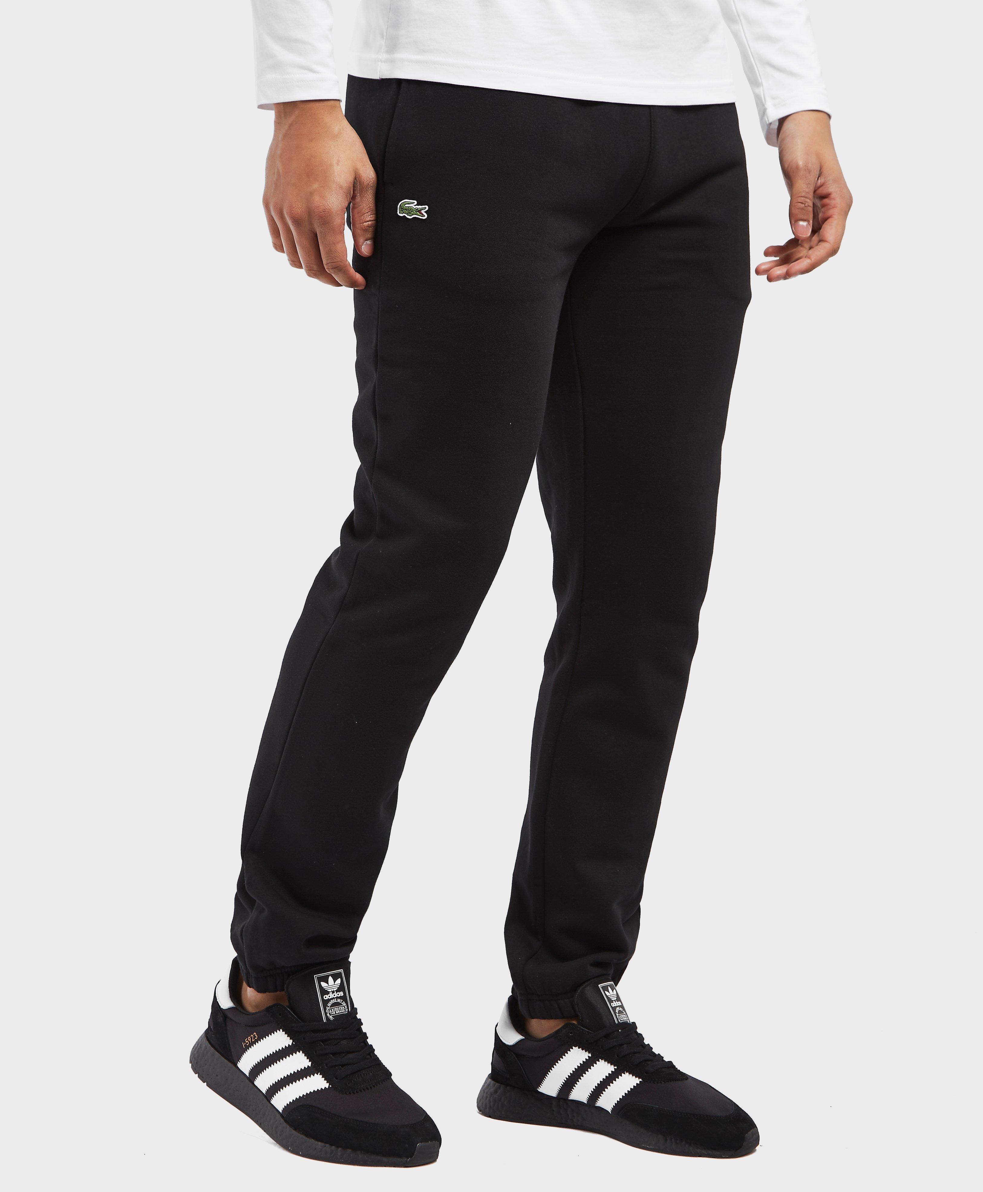 Lyst Lacoste Fleece Pants in Black for Men