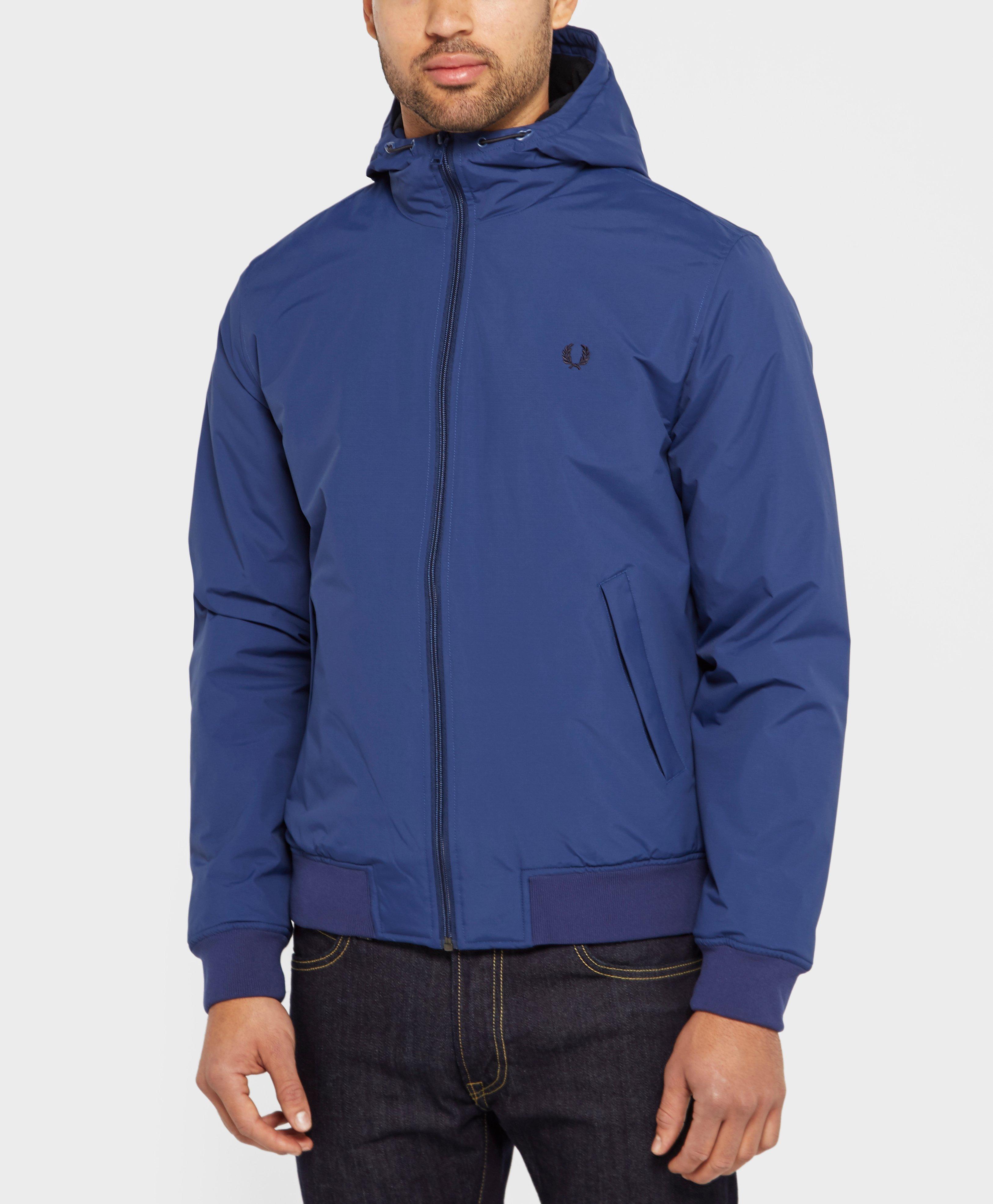 Lyst - Fred Perry Brentham Hooded Lightweight Jacket in Blue for Men