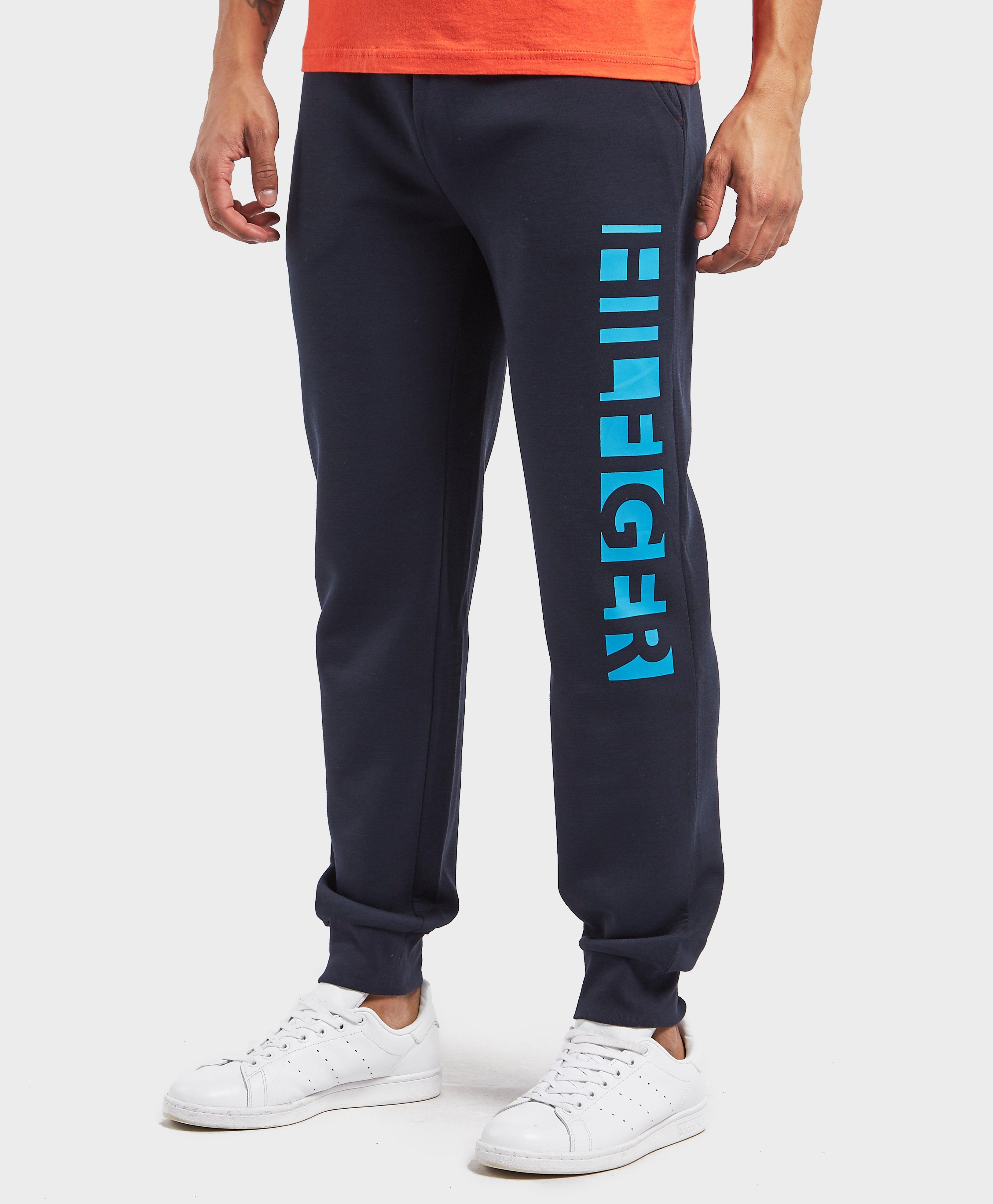 tommy hilfiger grey taped track pants