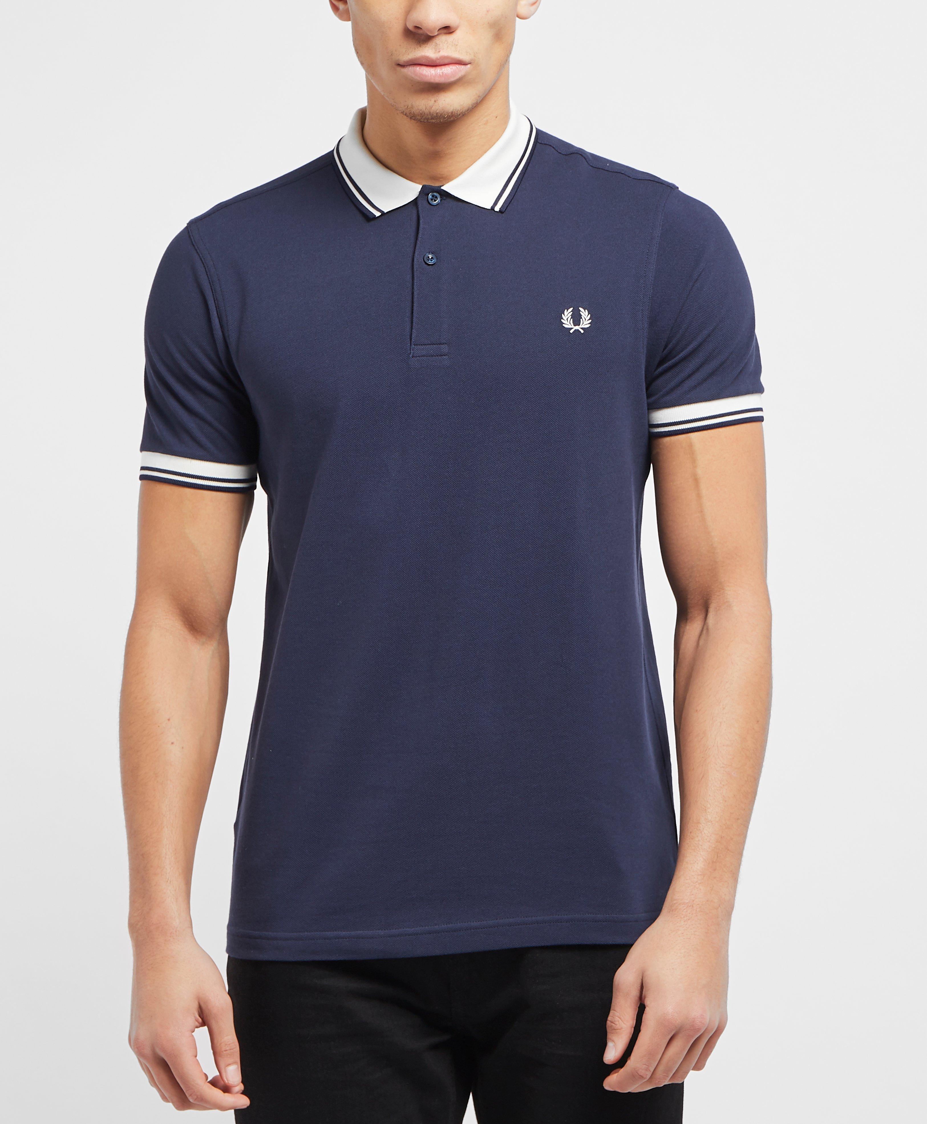 Lyst - Fred Perry Contrast Collar Short Sleeve Polo Shirt in Blue for Men