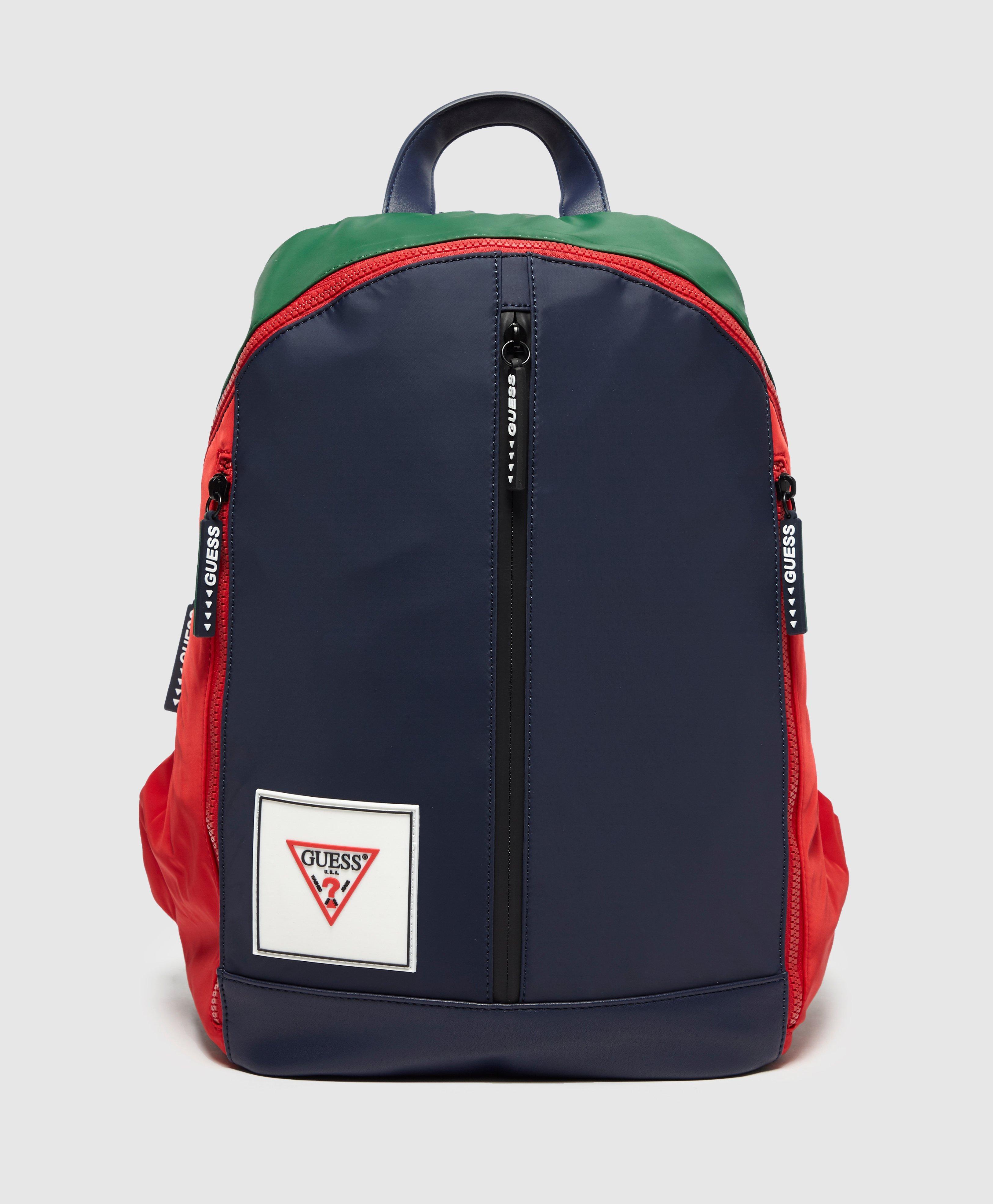 Guess Colour Block Backpack in Blue for Men - Lyst
