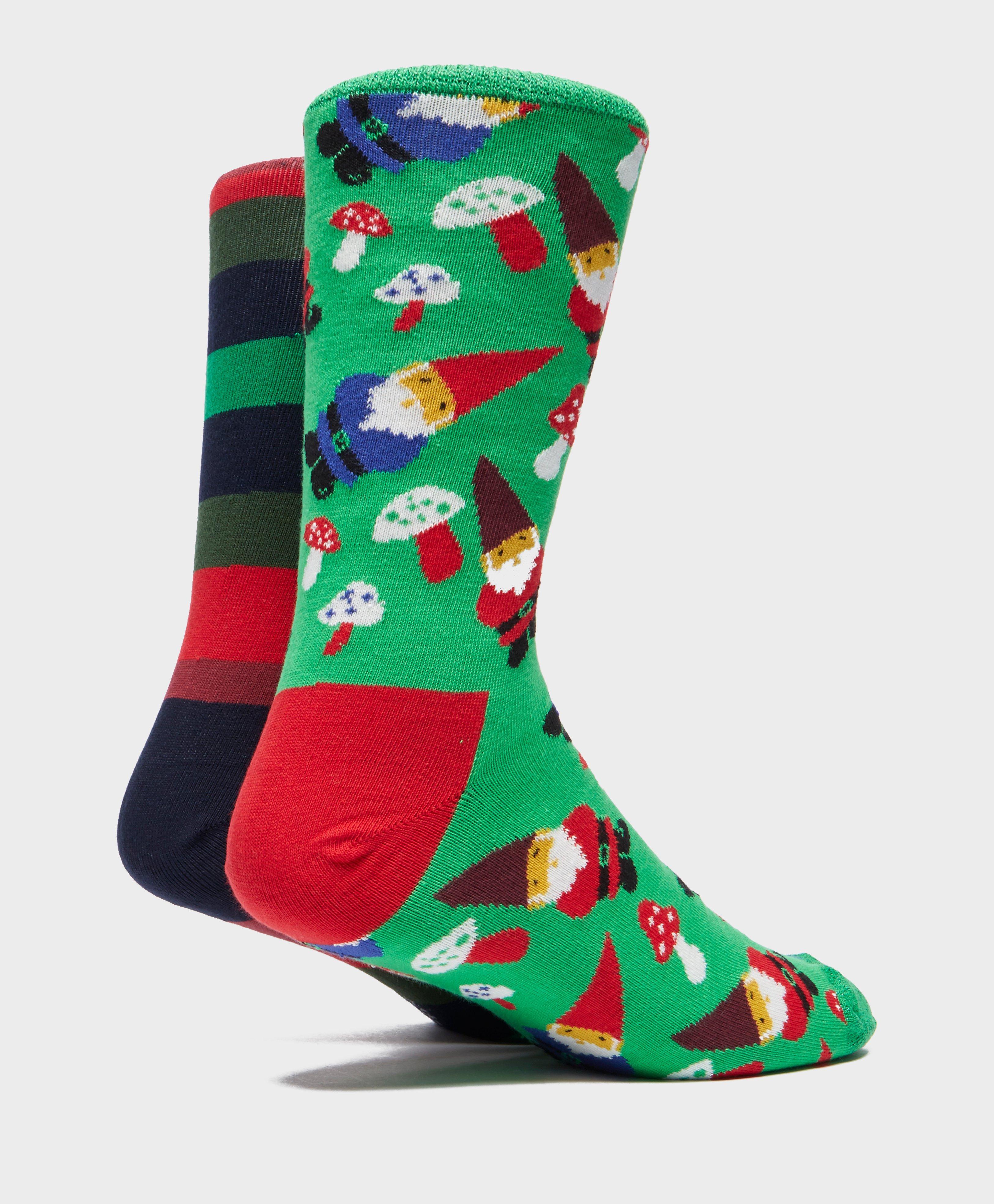 Lyst - Happy Socks 2-pack Cracker Socks in Green for Men