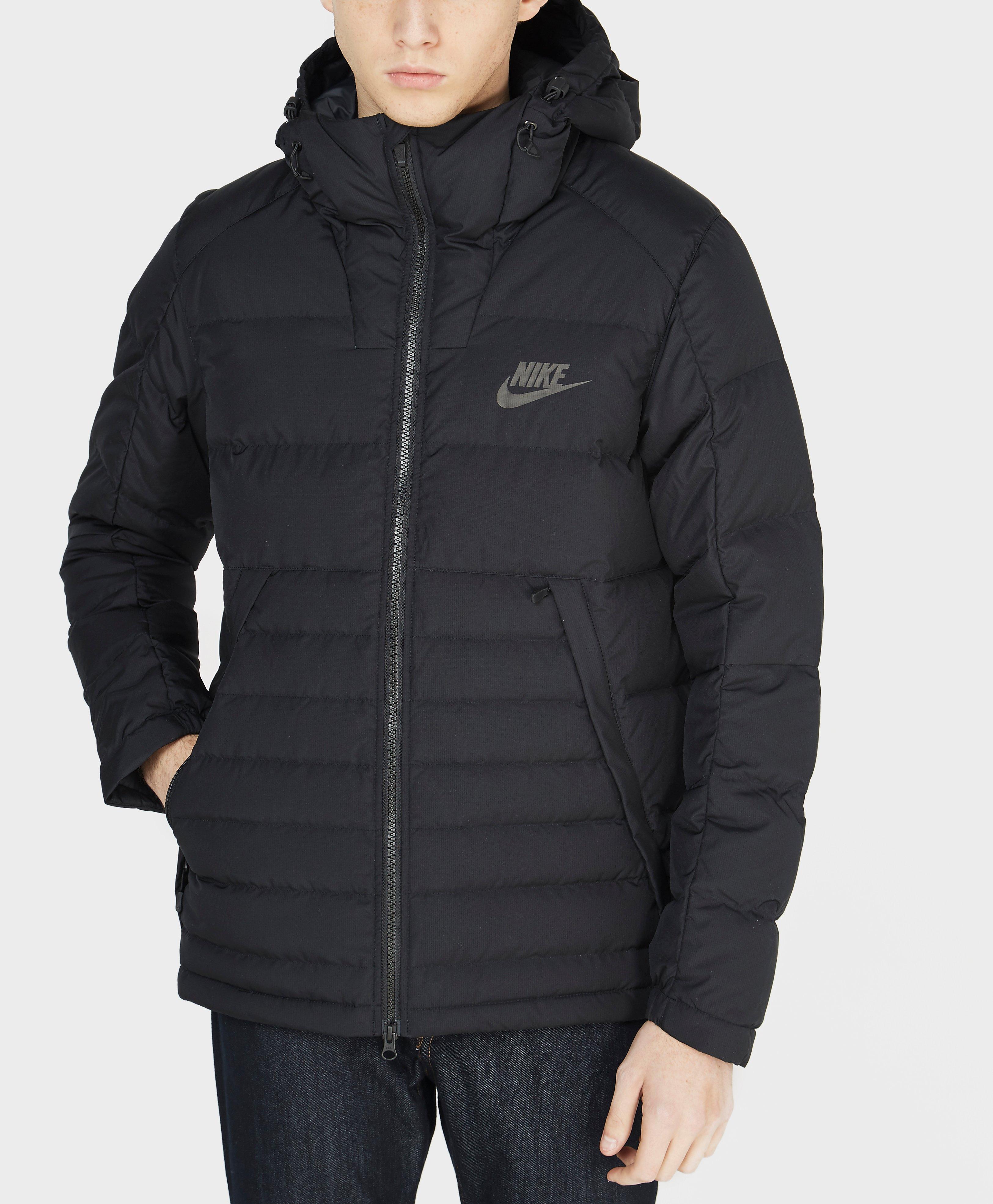 Download Nike Padded Down Jacket in Black for Men - Lyst