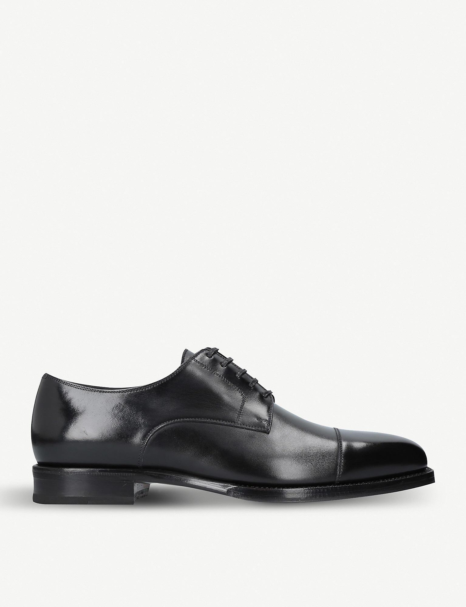 Tom Ford Wessex Leather Derby Shoes in Black for Men - Lyst