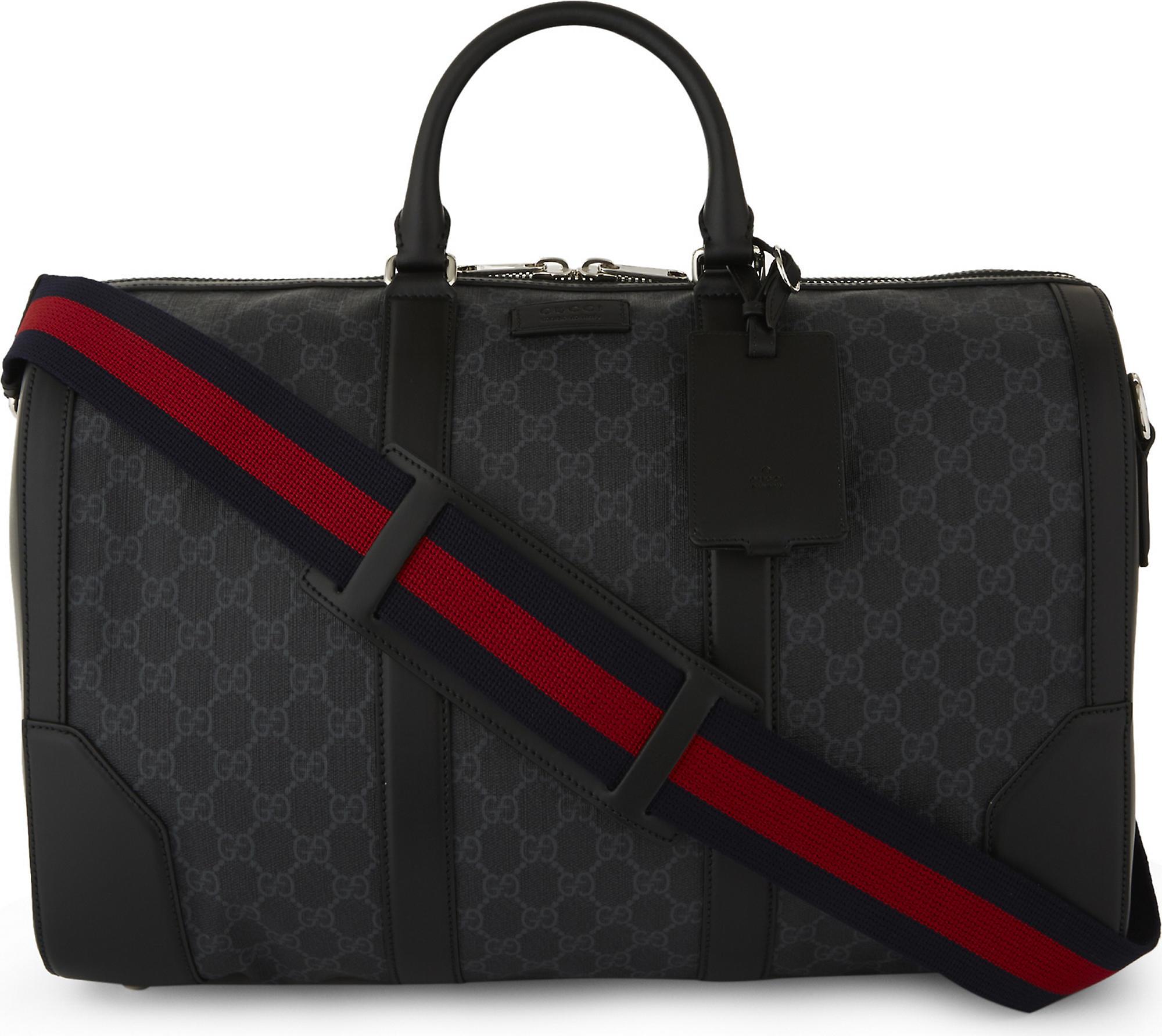 Supreme Canvas And Leather Duffle Bag Supreme Canvas And Leather Duffle Bag