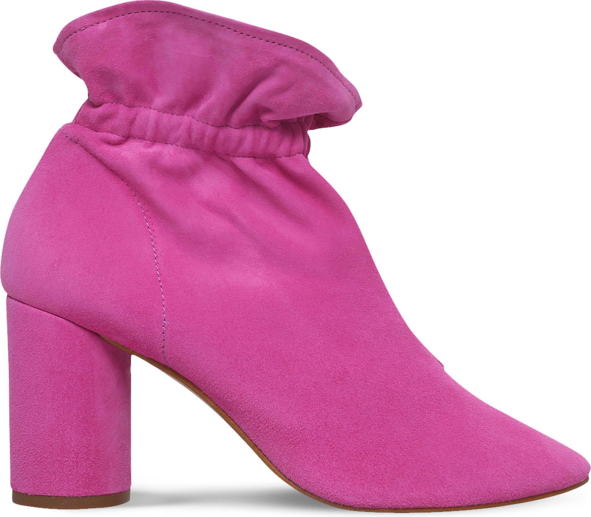 kurt geiger pink ankle boots