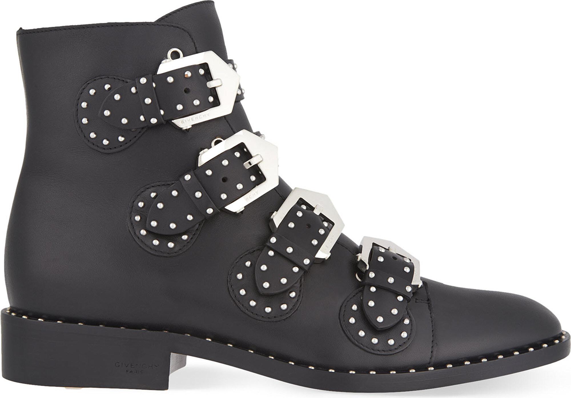 Lyst - Givenchy K-line Leather Boots in Blue - Save 62.13793103448276%