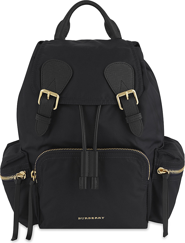 Burberry Medium Nylon Backpack in Black | Lyst