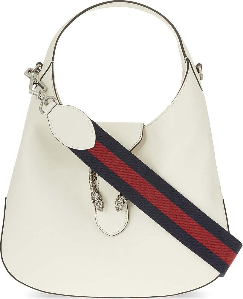 Gucci Dionysus Jackie Small Leather Hobo Bag in White | Lyst
