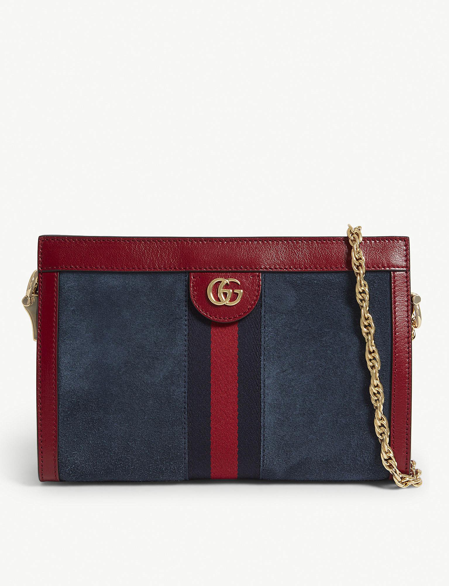 gucci ophidia suede shoulder bag