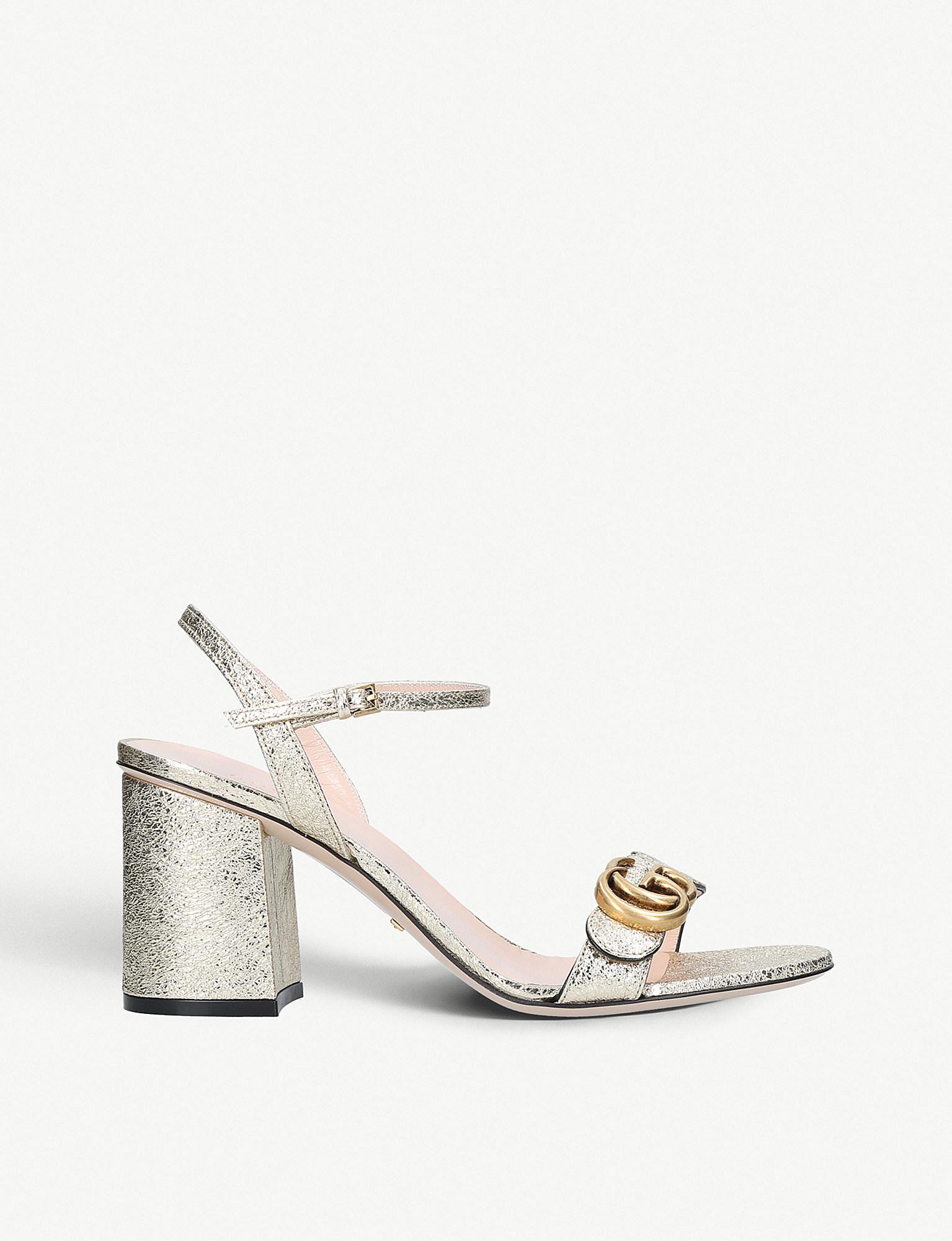 gucci women's marmont high block heel sandals