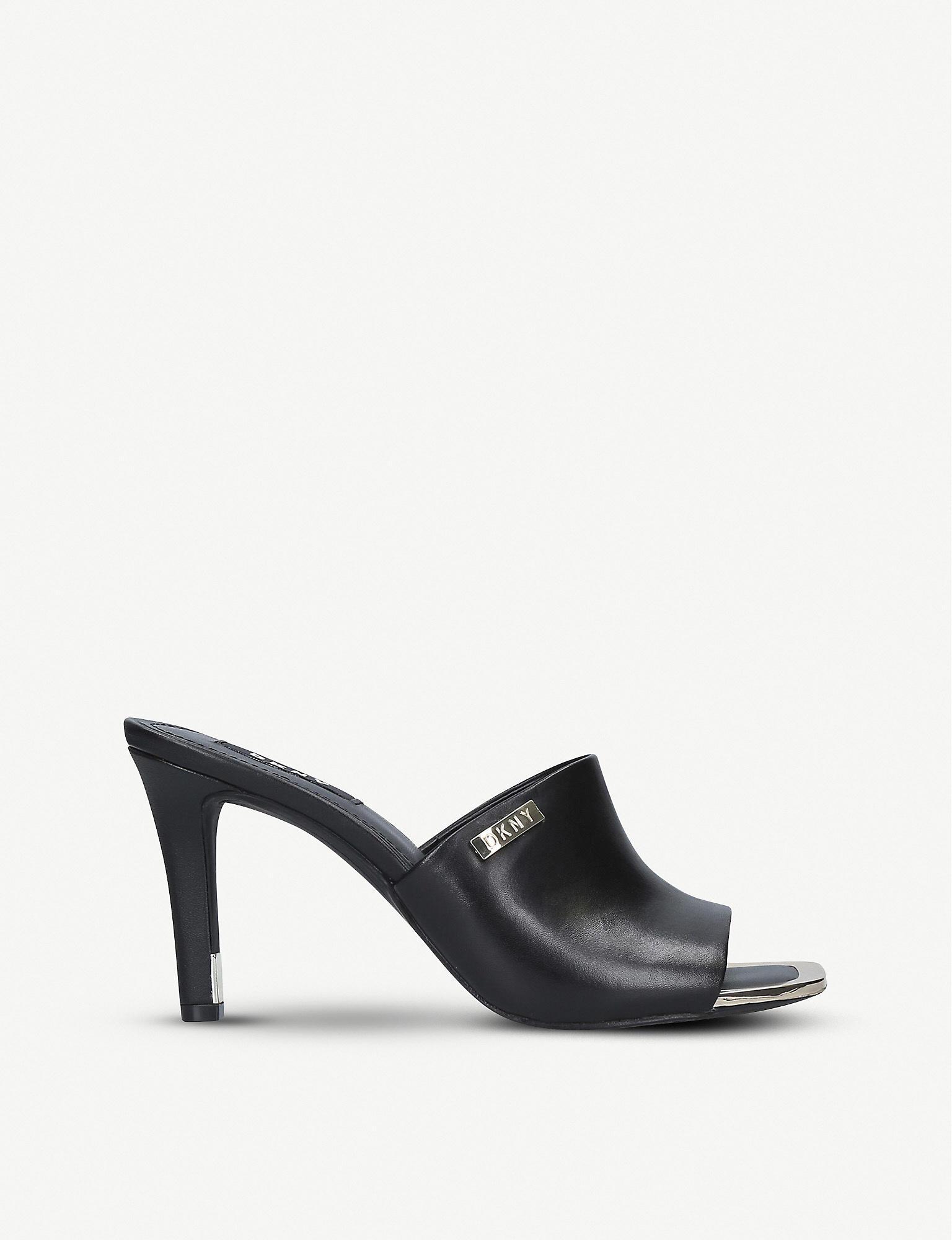 dkny mules black