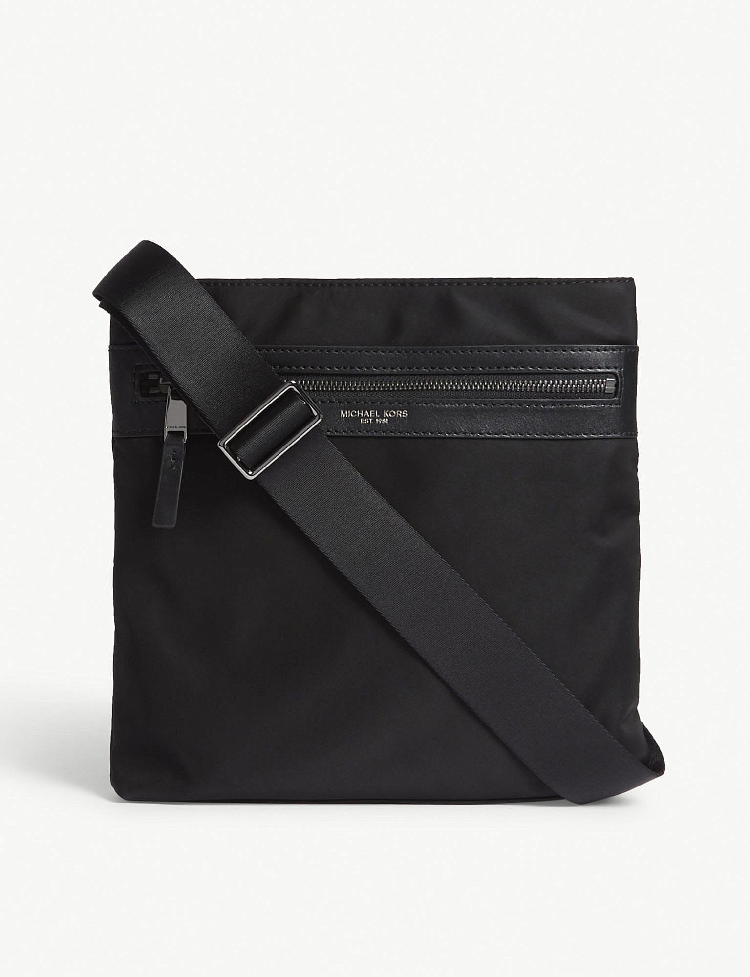 Lyst - Michael Kors Lightweight Nylon Cross-body Bag in Black for Men