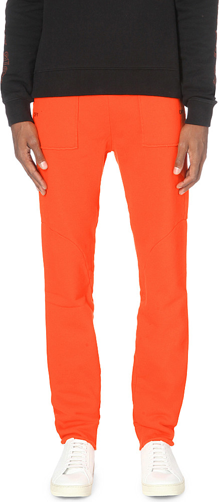 orange jogging bottoms