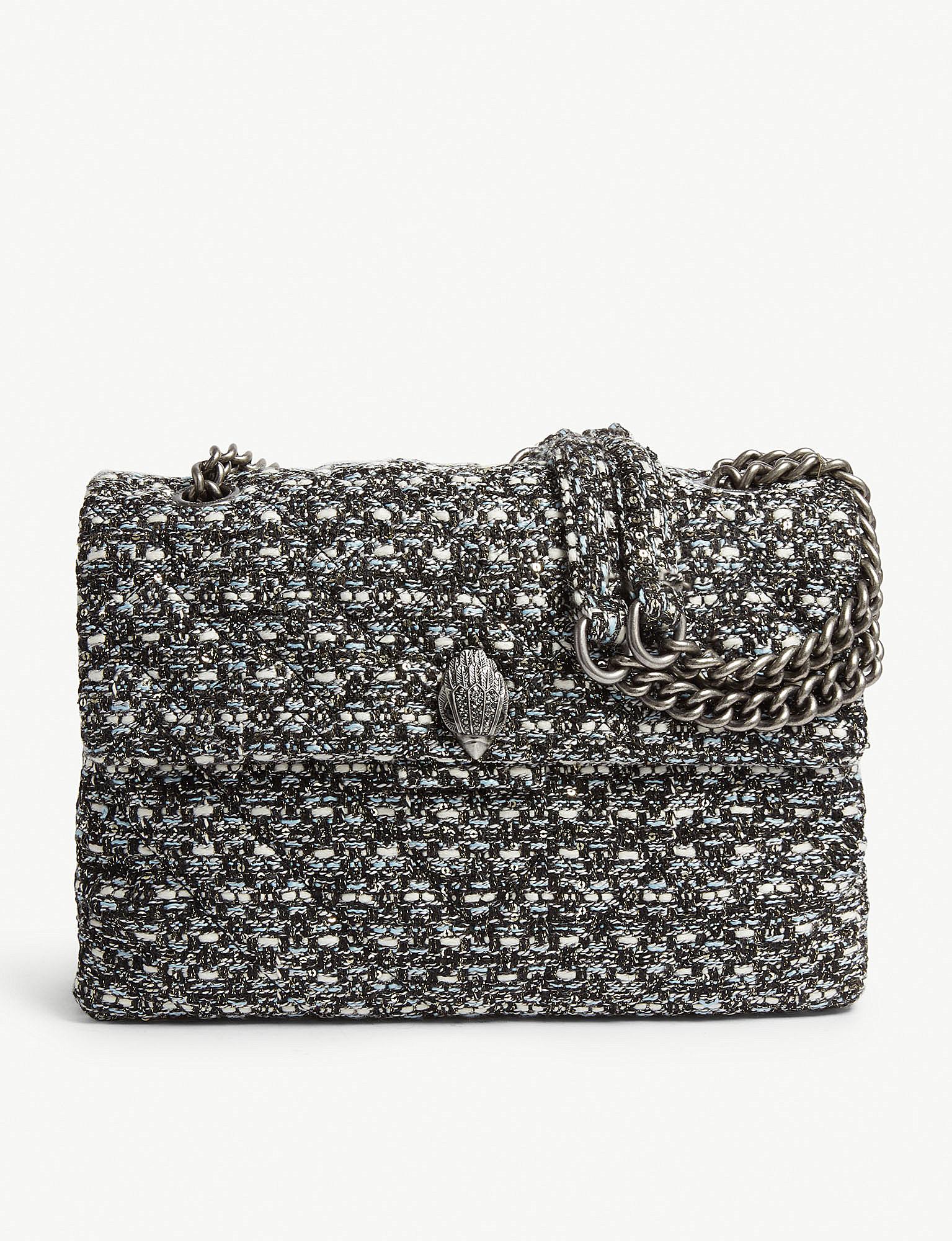 tweed cross body bag