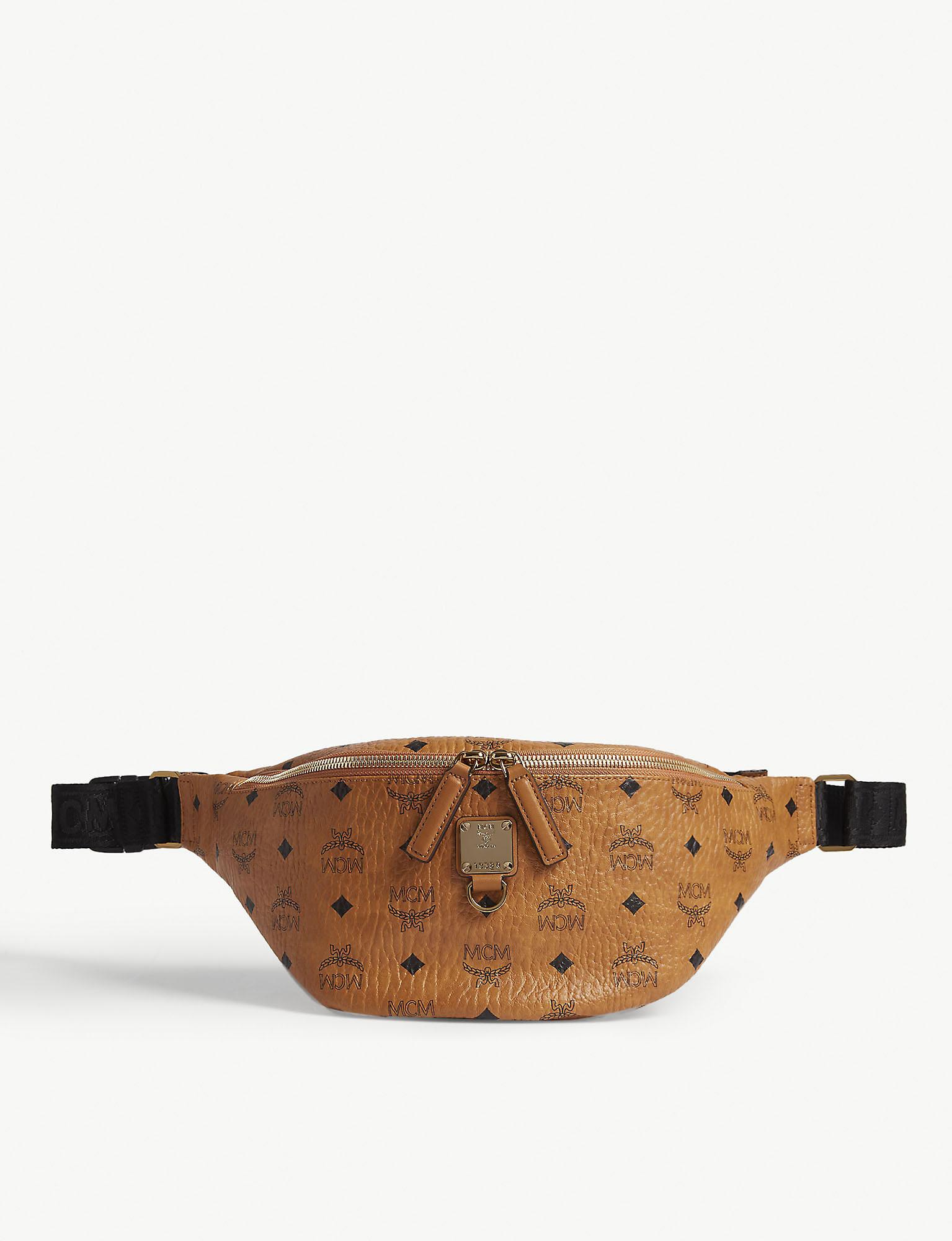 MCM Fursten Visetos-printed Belt Bag in Brown for Men - Lyst
