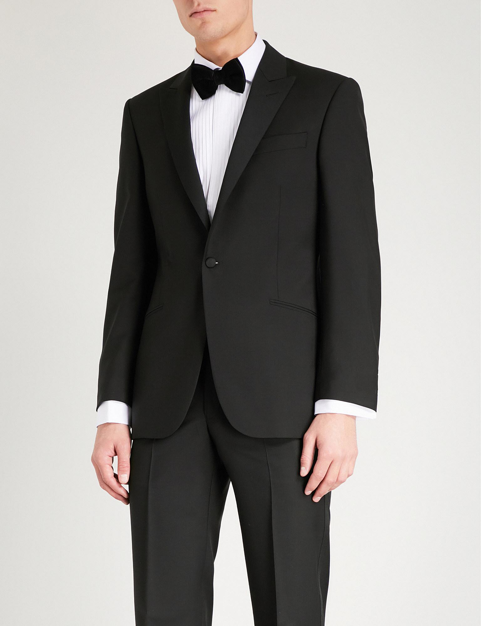 Lyst - Richard James Regular-fit Wool And Mohair-blend Tuxedo Jacket ... Richard James. Men's Black Regular-fit Wool And Mohair-blend Tuxedo Jacket