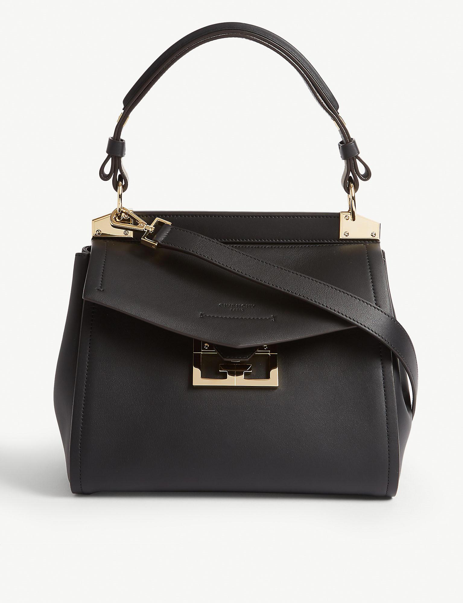 Givenchy Mystic Small Leather Top Handle Bag in Black - Lyst