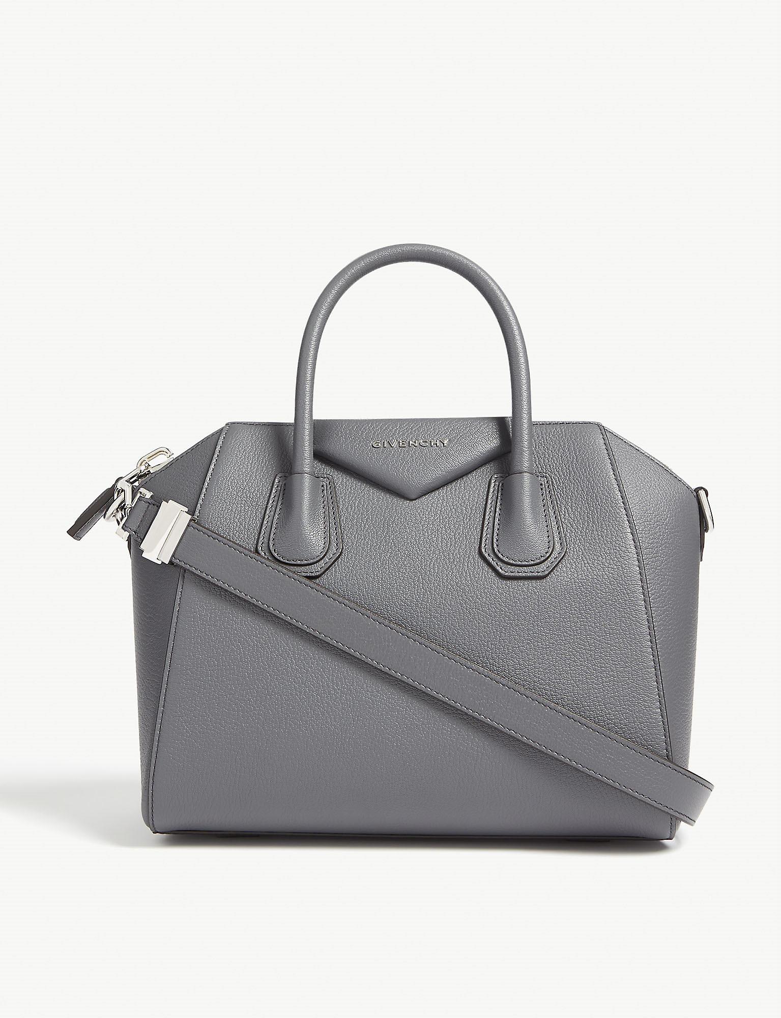Givenchy Antigona Sugar Small Leather Tote Bag in Gray - Lyst
