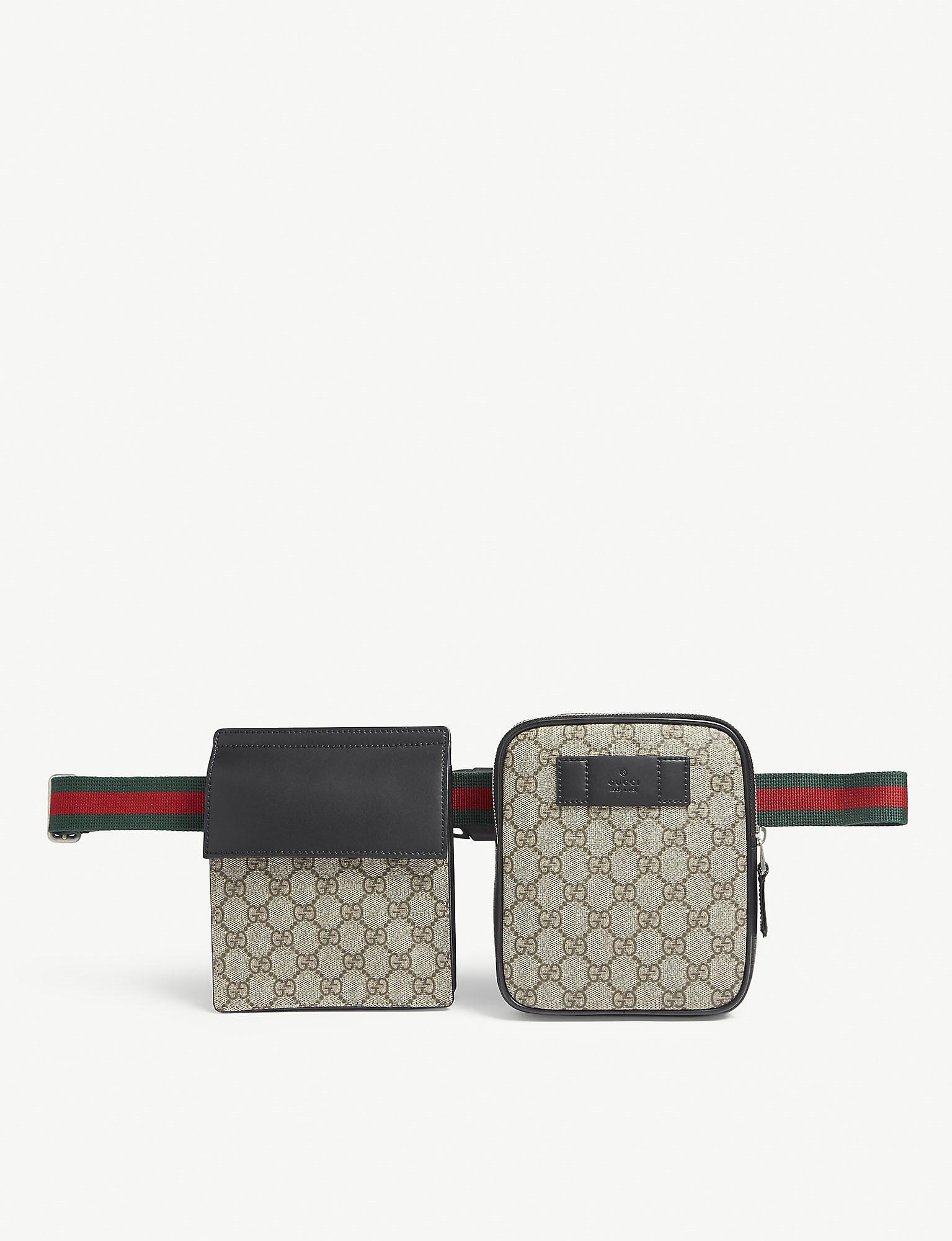 Gucci GG Supreme Canvas Belt Bag in Natural - Lyst