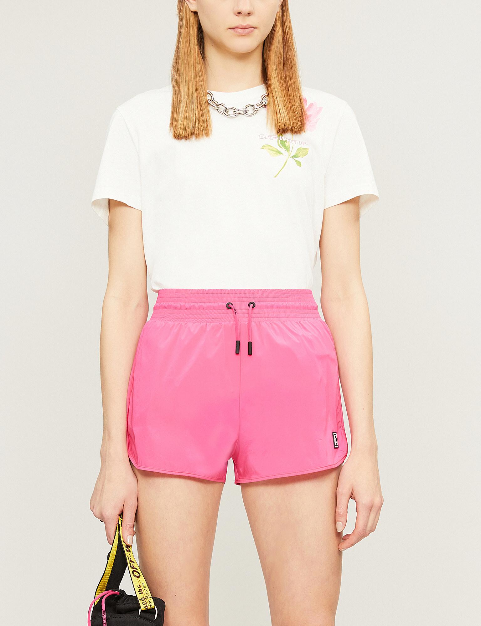 Lyst - Off-White c/o Virgil Abloh Woman Cotton-jersey T-shirt in Pink
