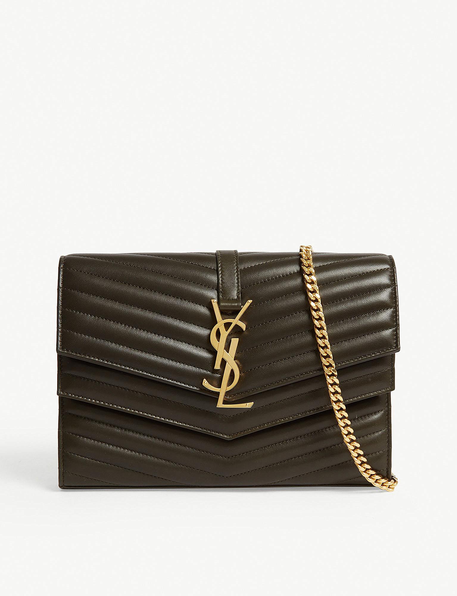 saint laurent sulpice chain wallet