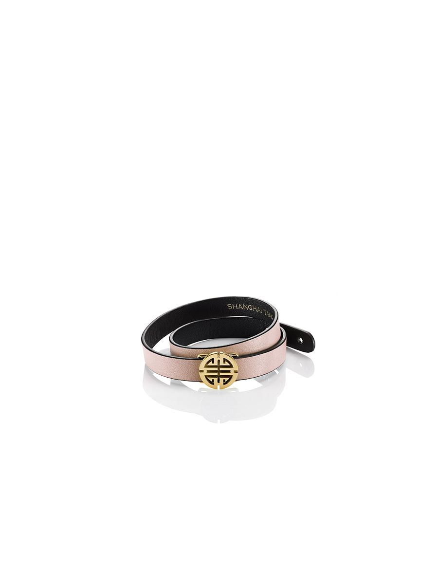 Lyst Shanghai Tang Shou Leather Bracelet In Pink Gallery Previously Sold At Shanghai Tang