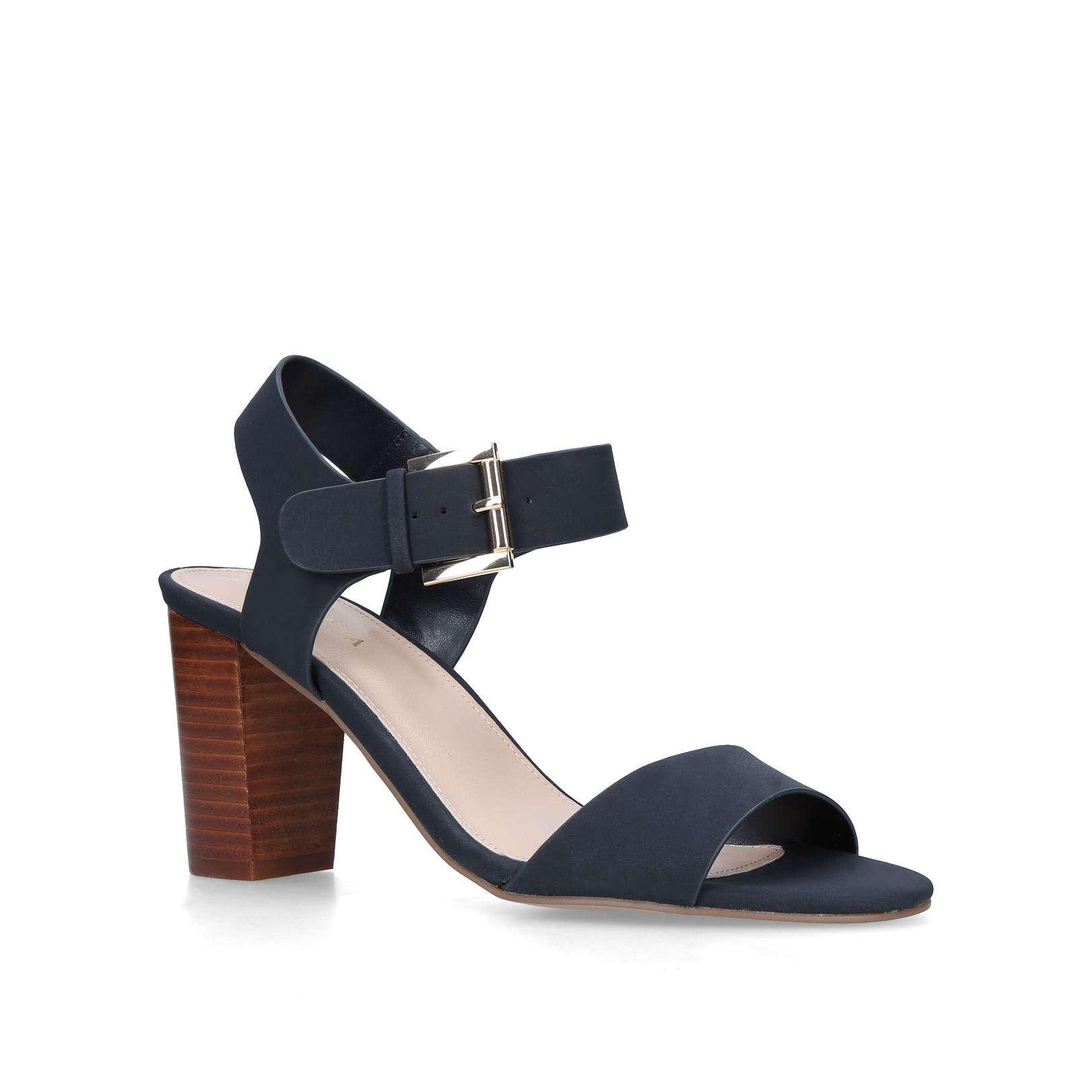 Carvela Kurt Geiger Synthetic Sadie Summer Navy 85 Mm Heel