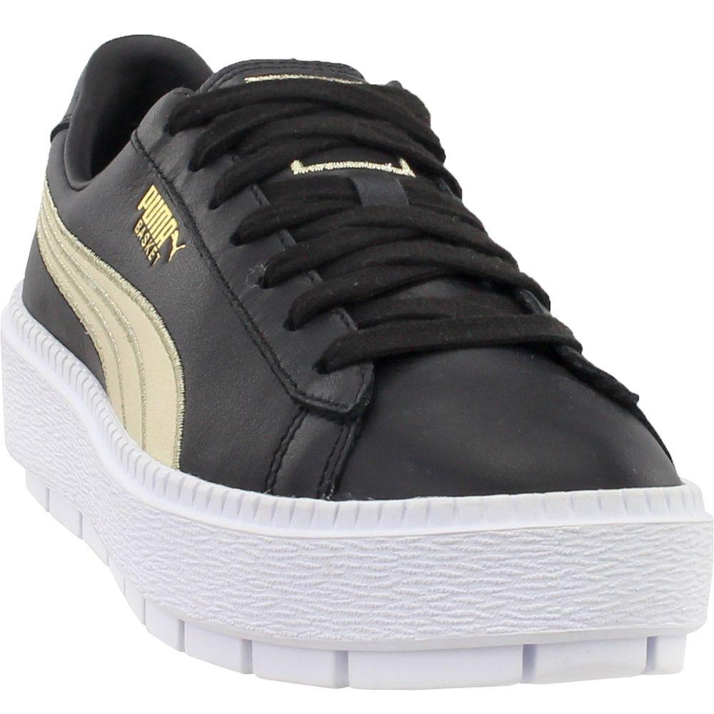 puma platform trace triple black trainers