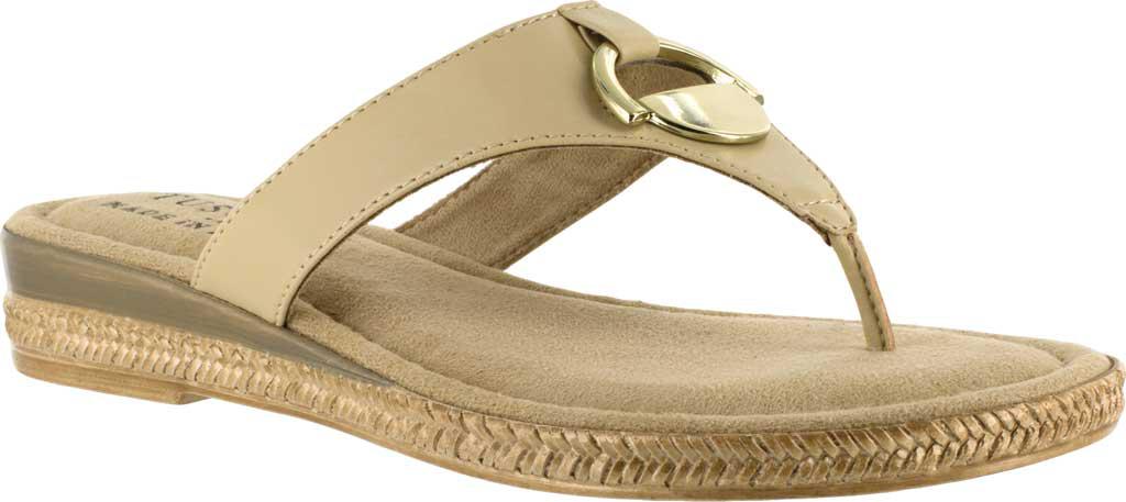 Lyst Easy Street Belinda Thong Sandal  in Natural