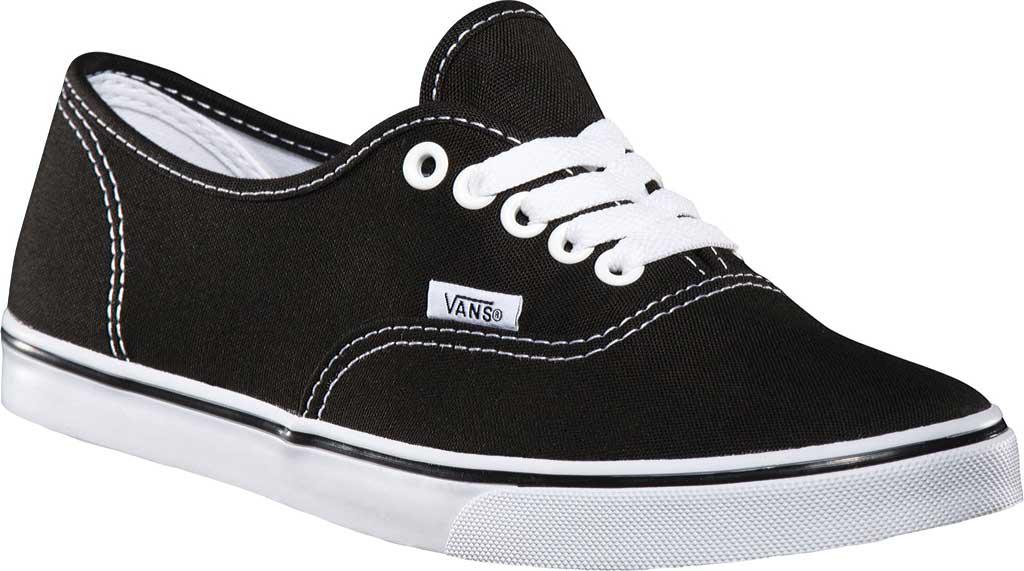 vans authentic lo pro skate shoe black monochrome