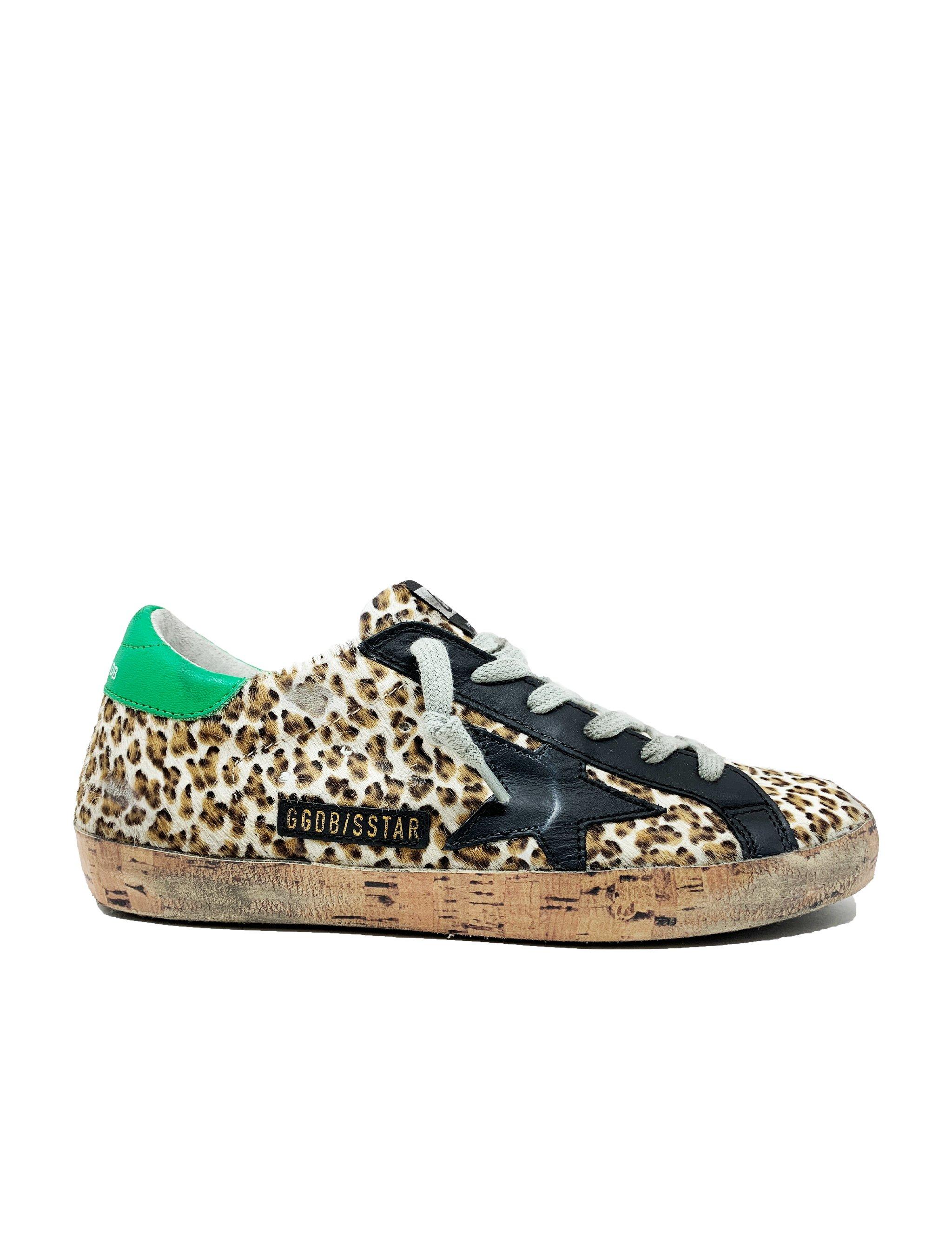 golden goose sneakers leopard