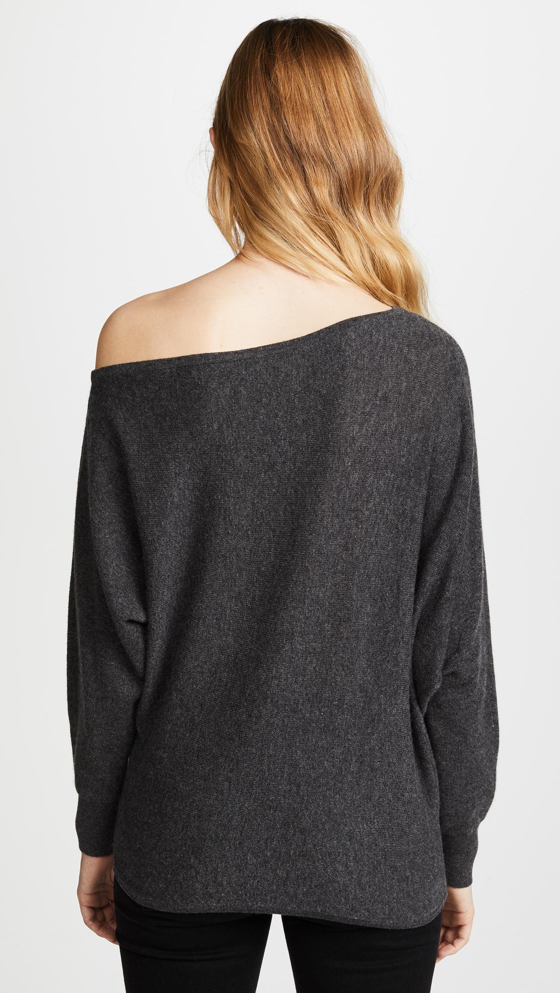 Lyst - Joie Helice Off Shoulder Cashmere Sweater in Gray