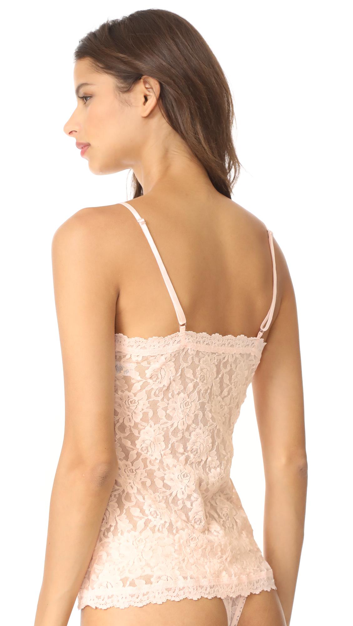 Lyst Hanky Panky Signature Lace V Front Cami In Natural