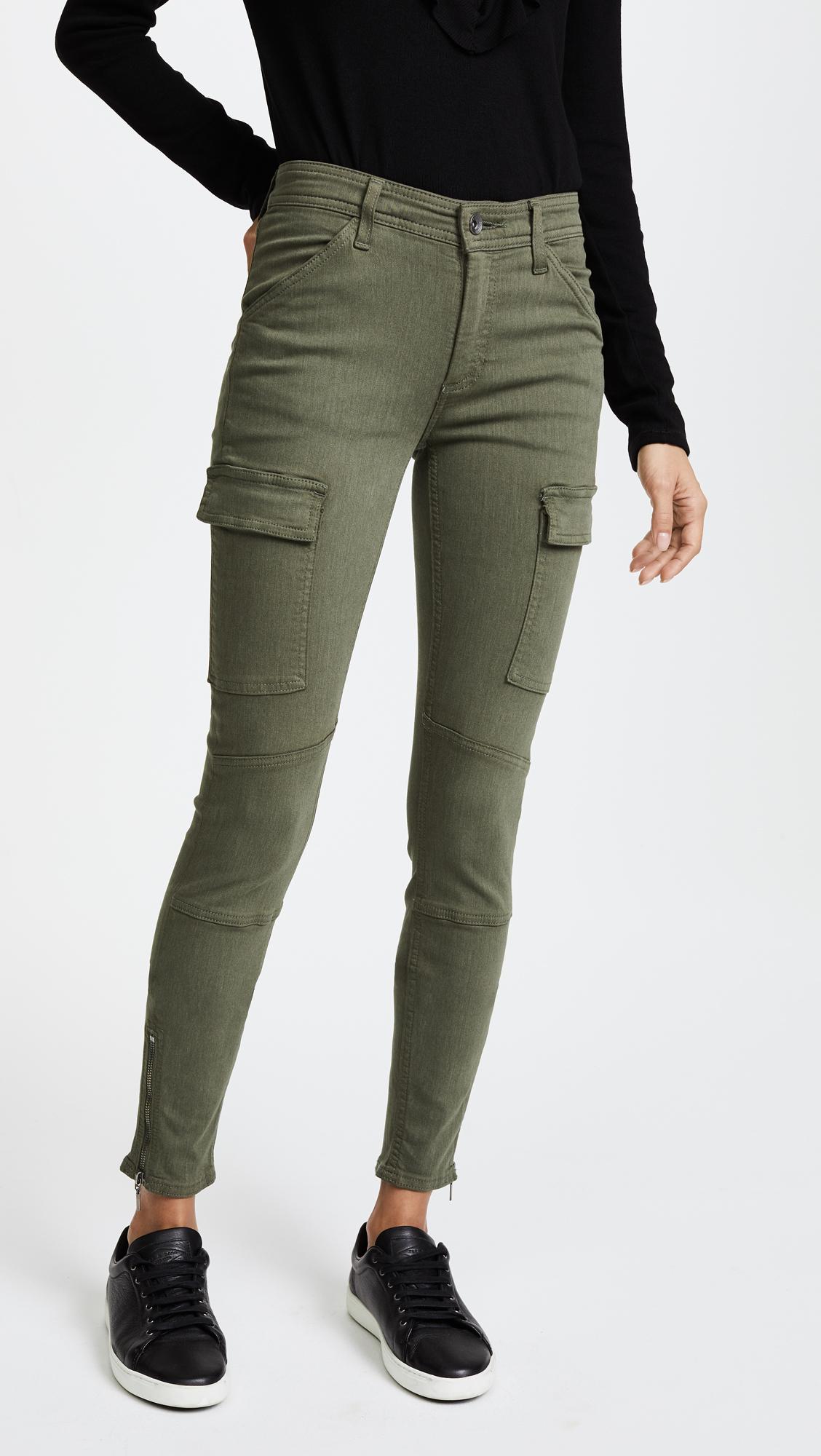 Lyst - Splendid Skinny Cargo Pants in Green