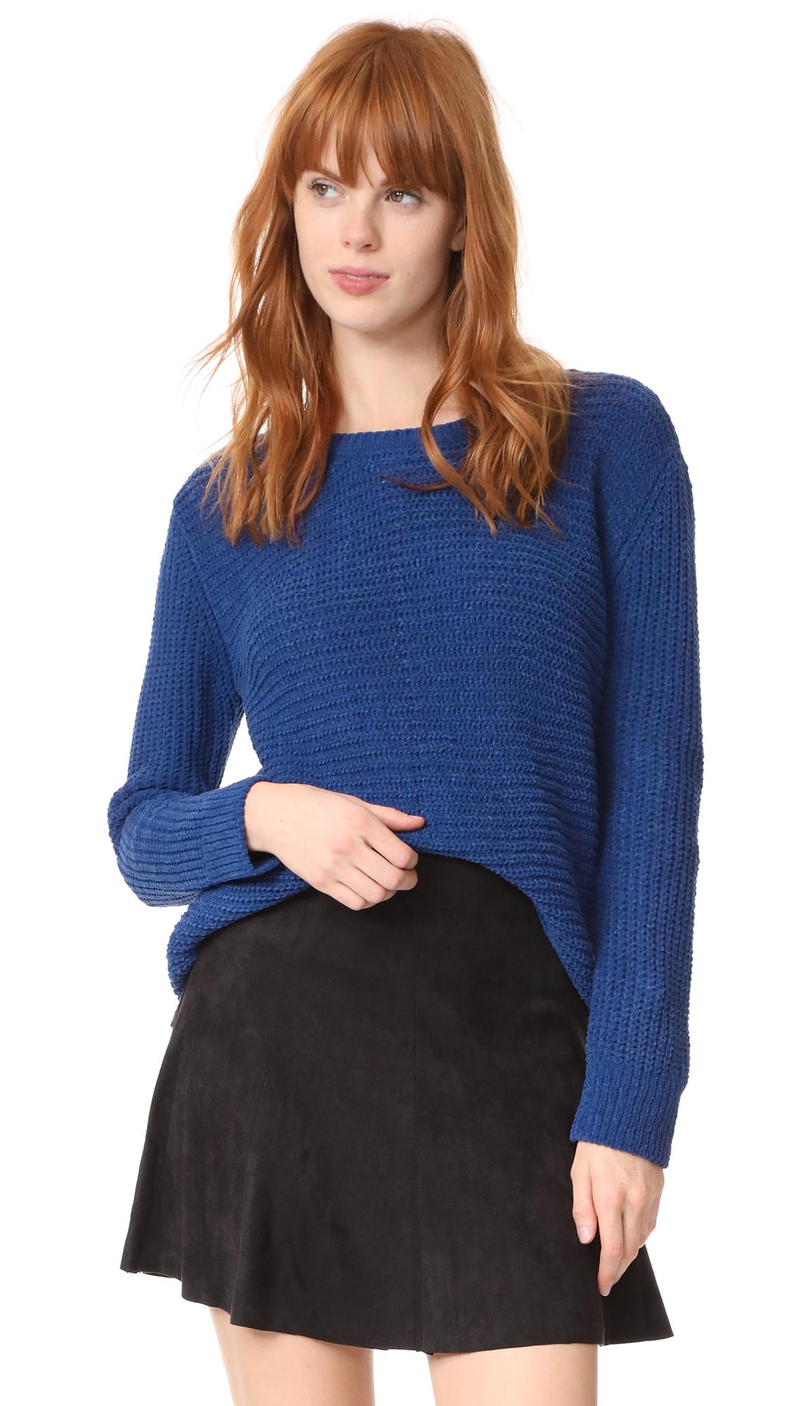Lyst - Bb Dakota Briegh Chenille Sweater in Blue