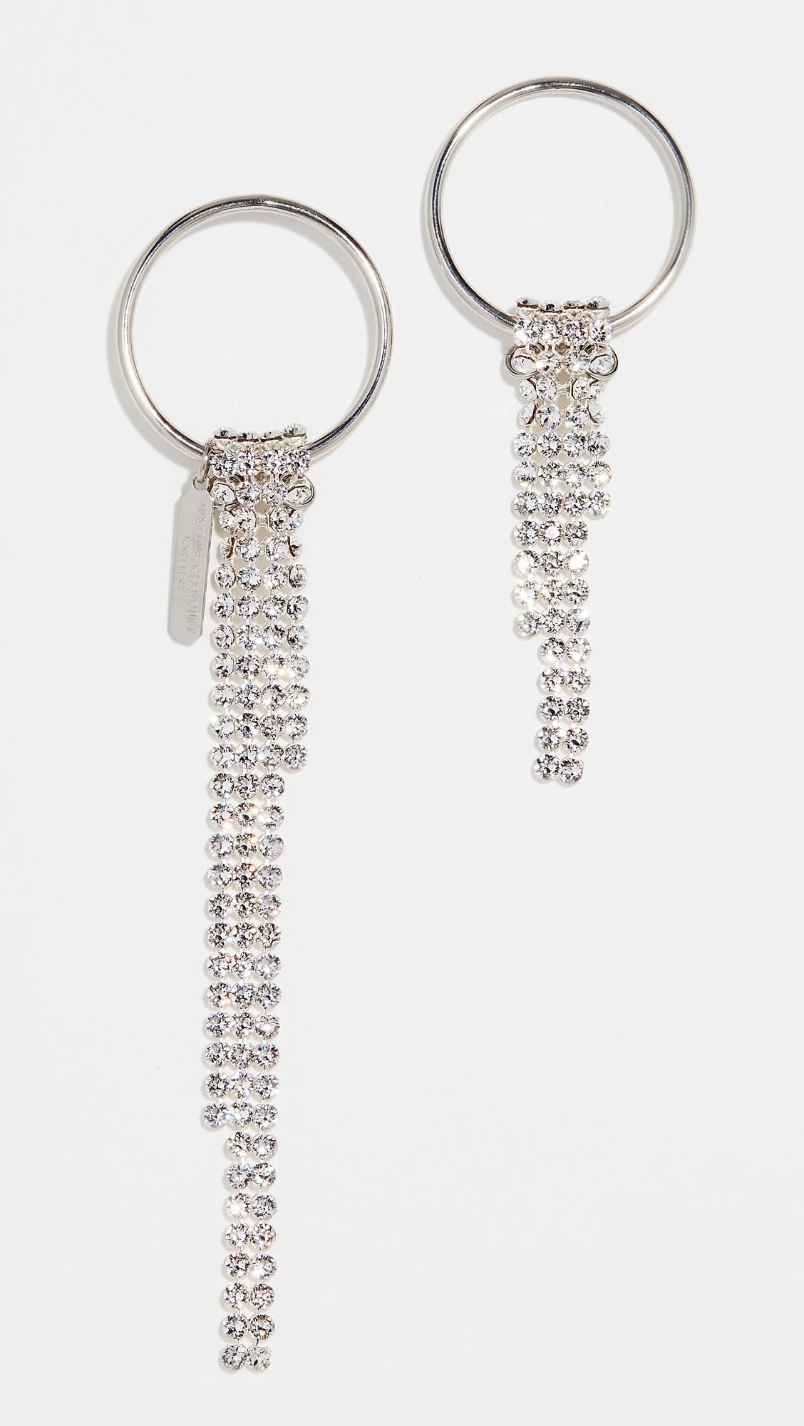 Lyst - Justine Clenquet Ronnie Earrings in Metallic