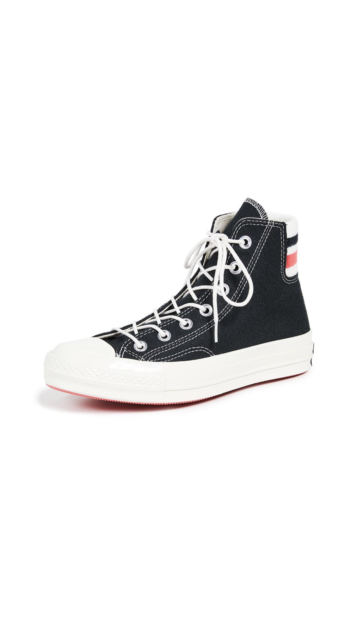 converse chuck 70 retro stripe high top sneakers
