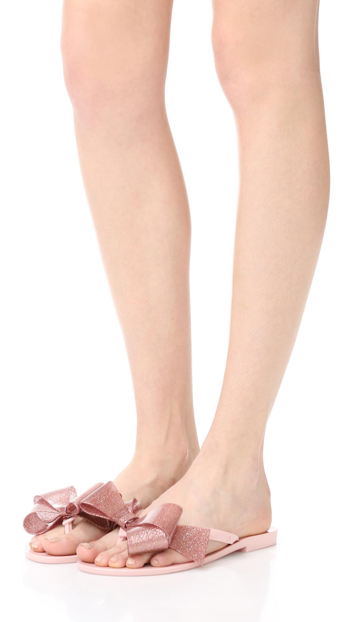 melissa harmonic bow flip flops