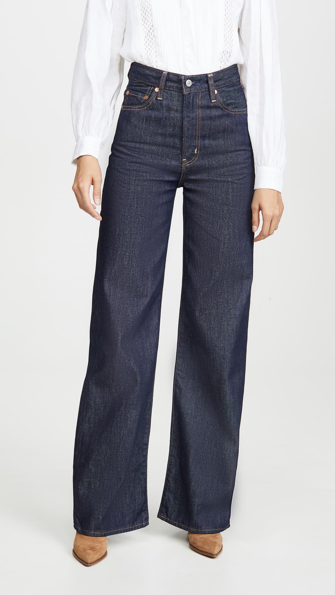 Levi's Denim Ribcage Wide Leg Jeans in Blue - Save 2% - Lyst