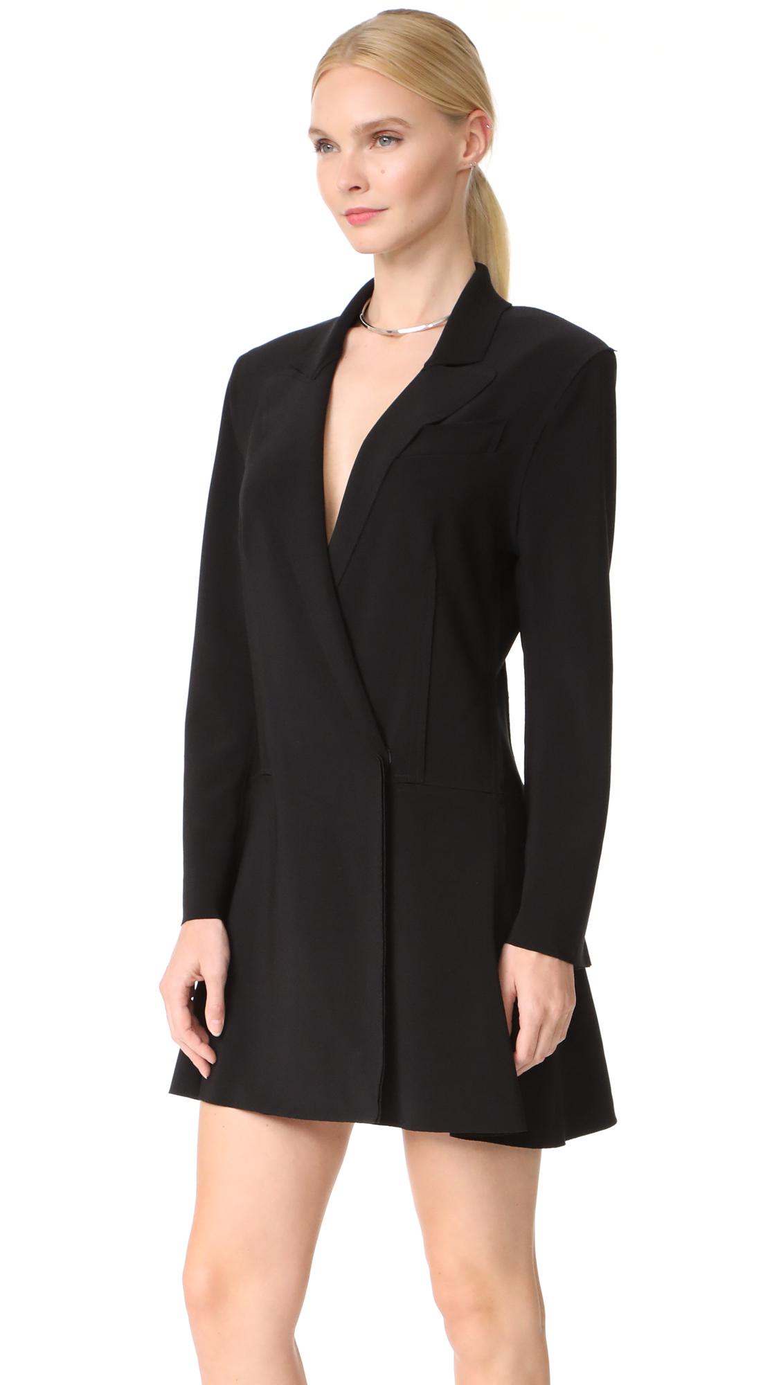 Lyst - Norma Kamali Blazer Mini Dress in Black