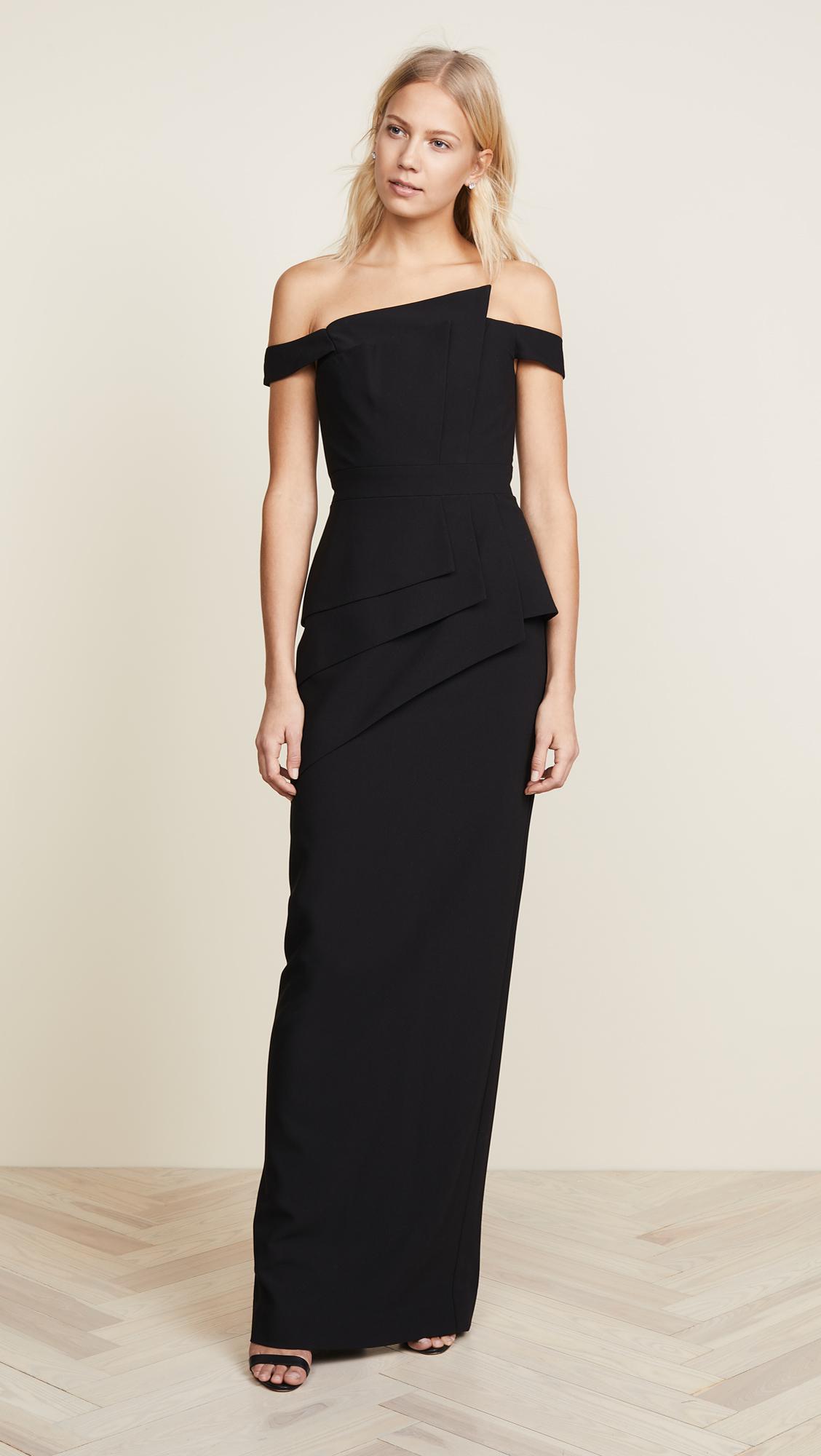 Lyst - Black Halo Eve La Reina Gown in Black