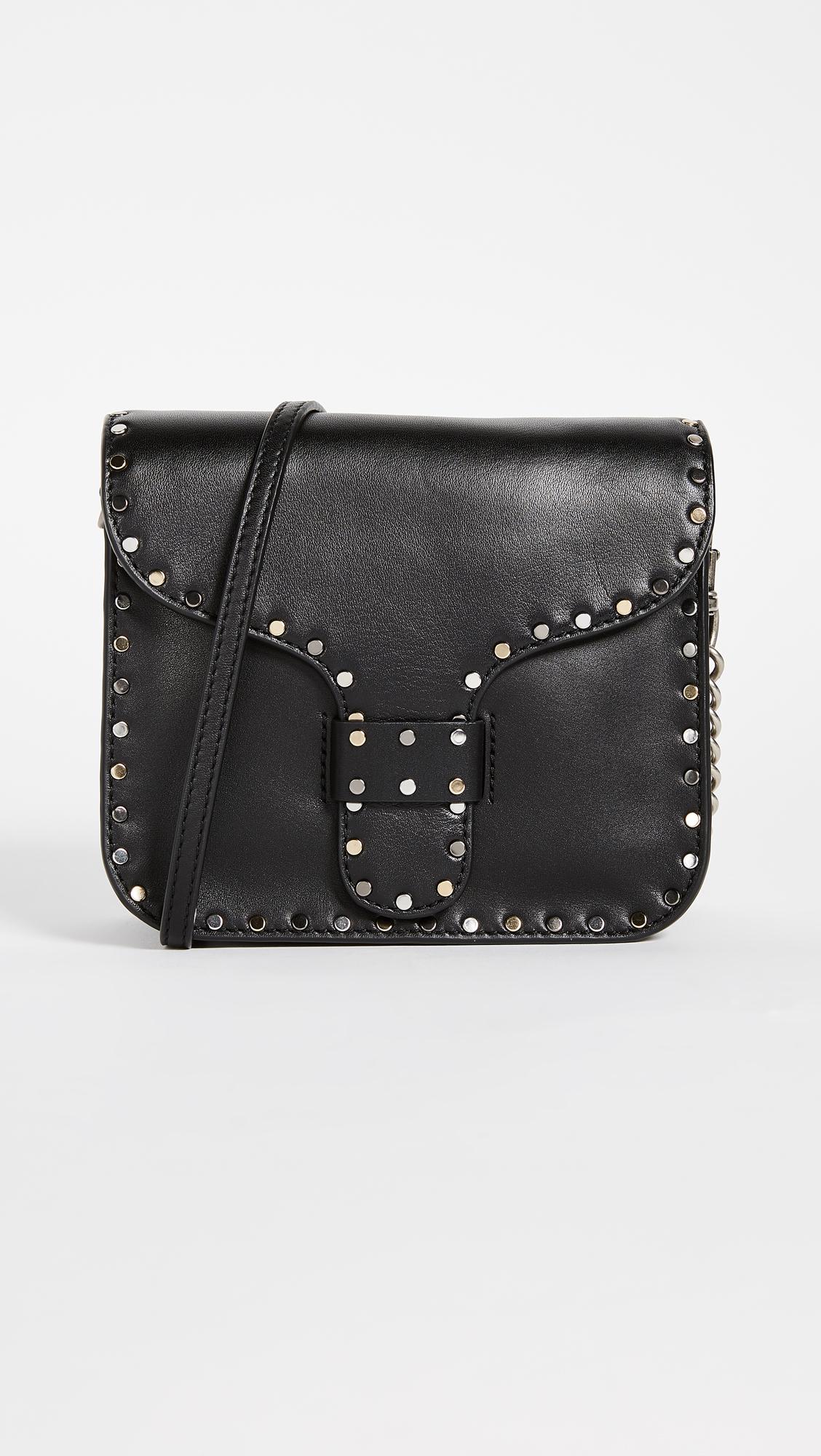 black midnight mini messenger bag | lyst