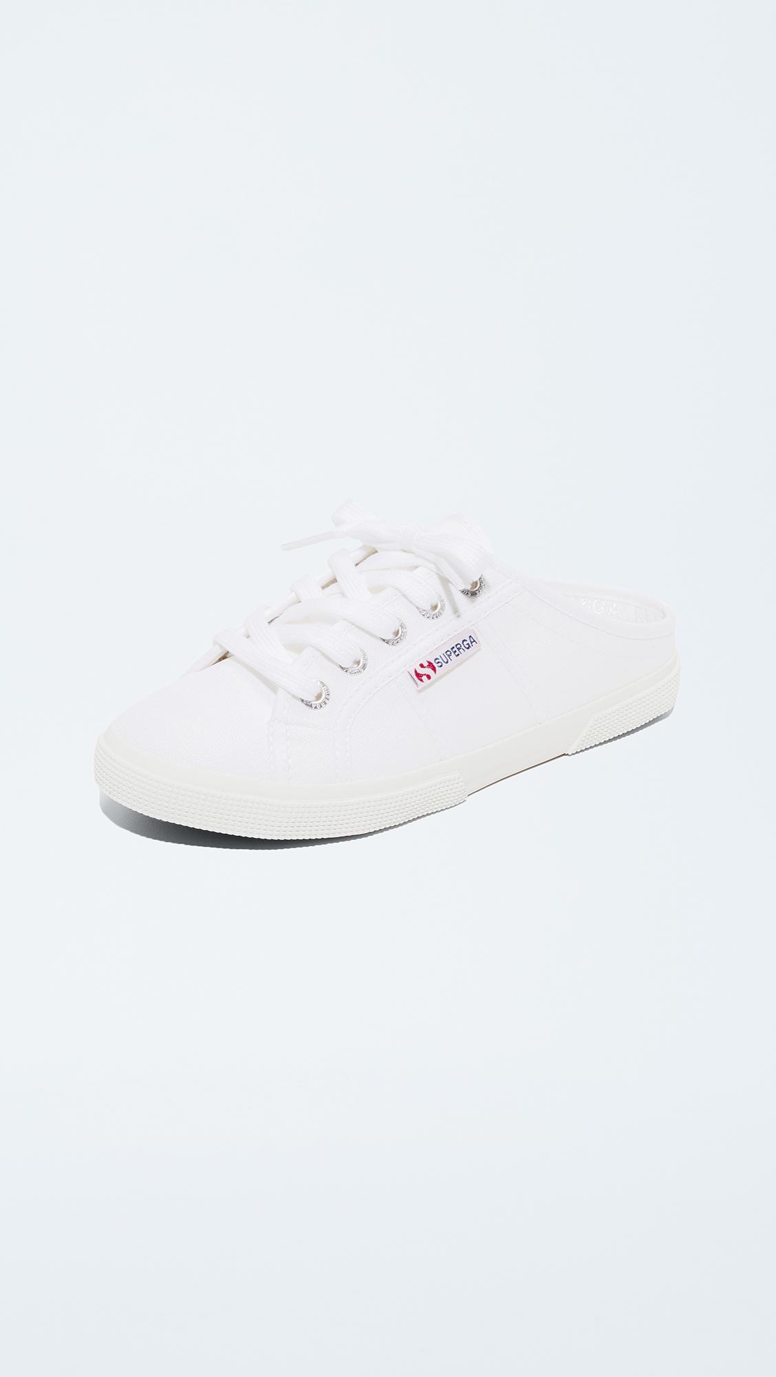 white mule sneakers