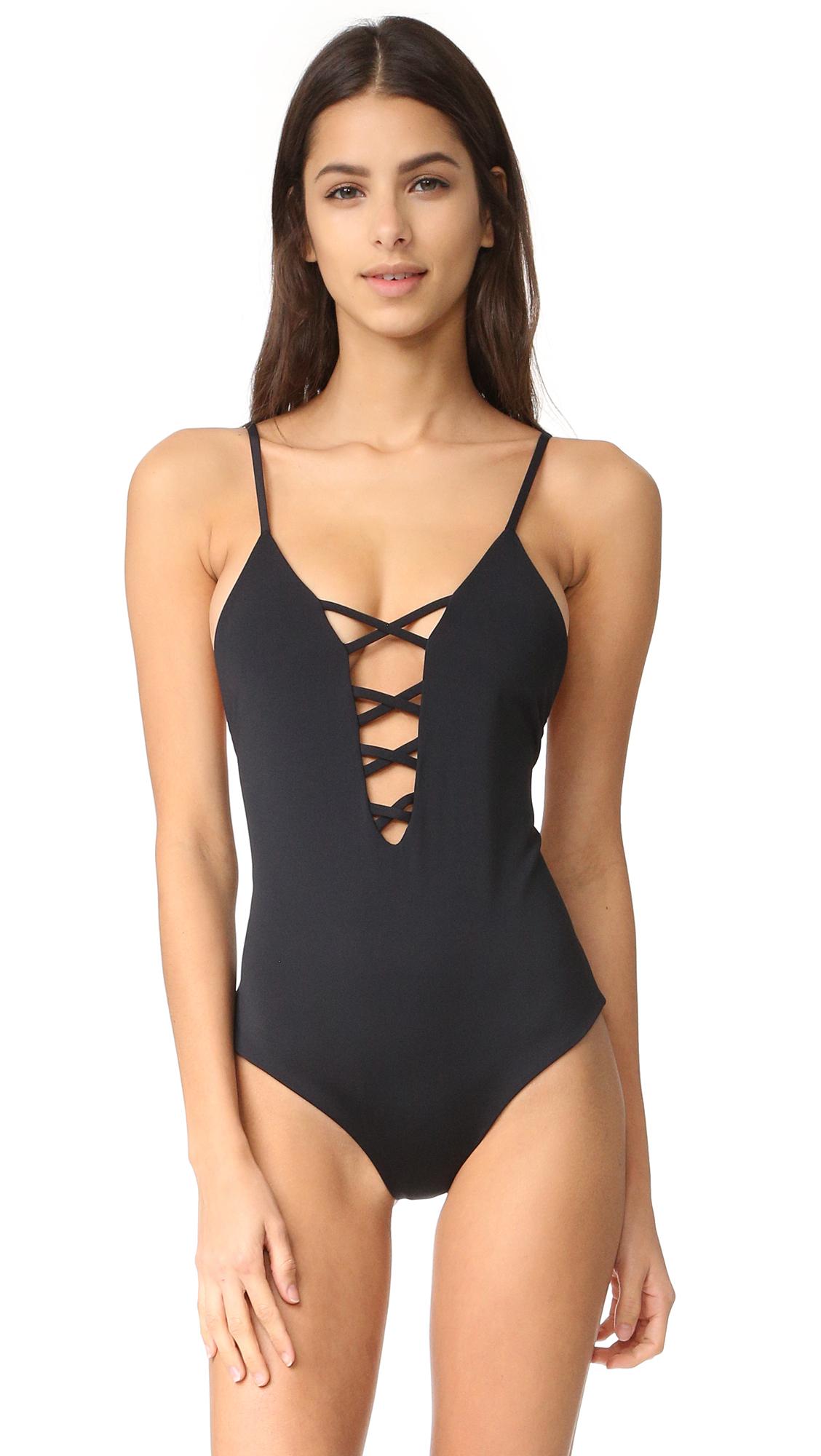 CALZEDONIA Womens Ilenia Criss-Crossed Back Swimsuit