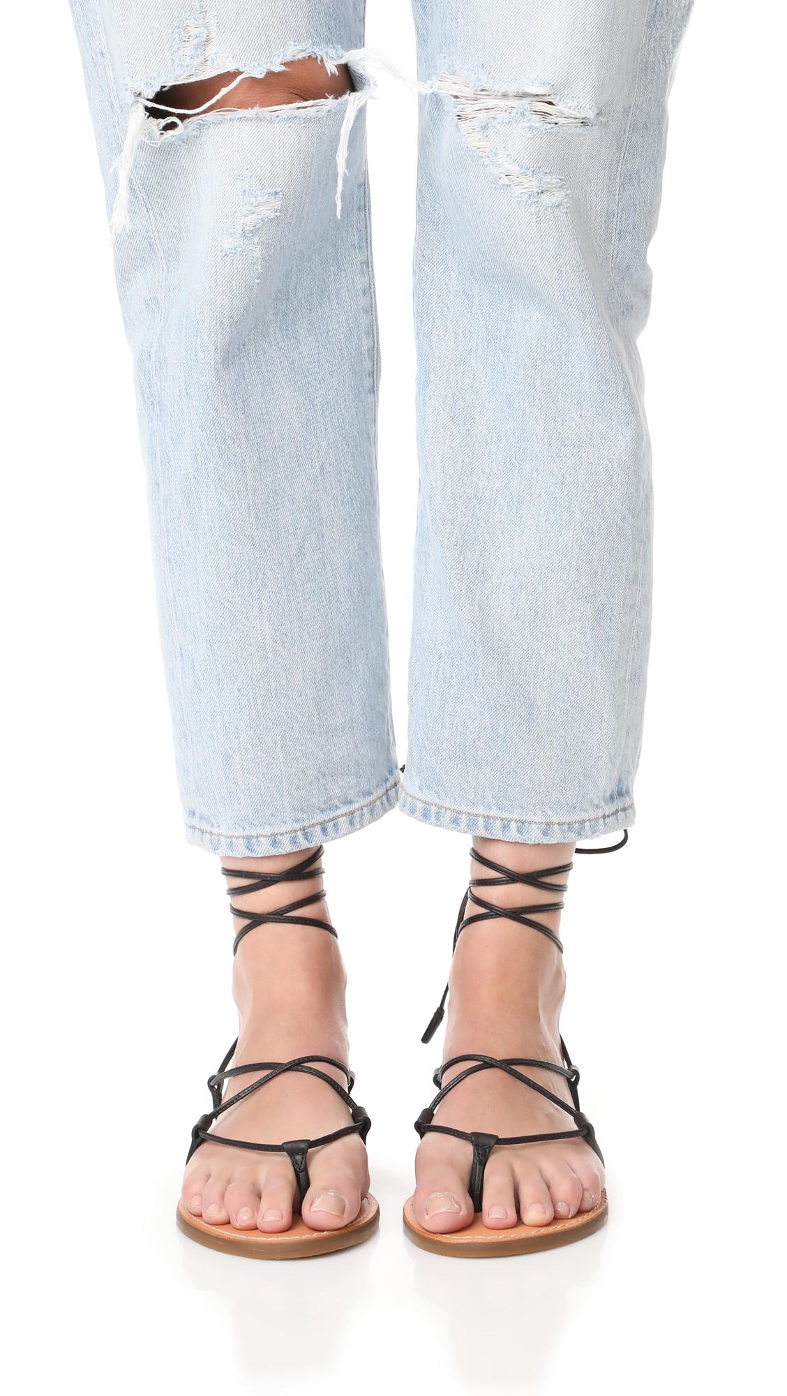 madewell tie up sandals